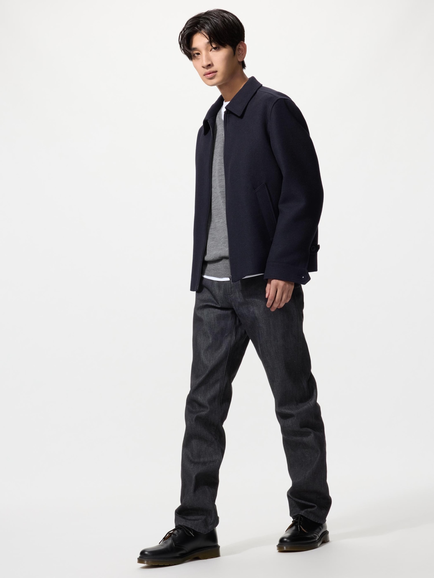 Джинсы классического кроя удлинённые — UNIQLO