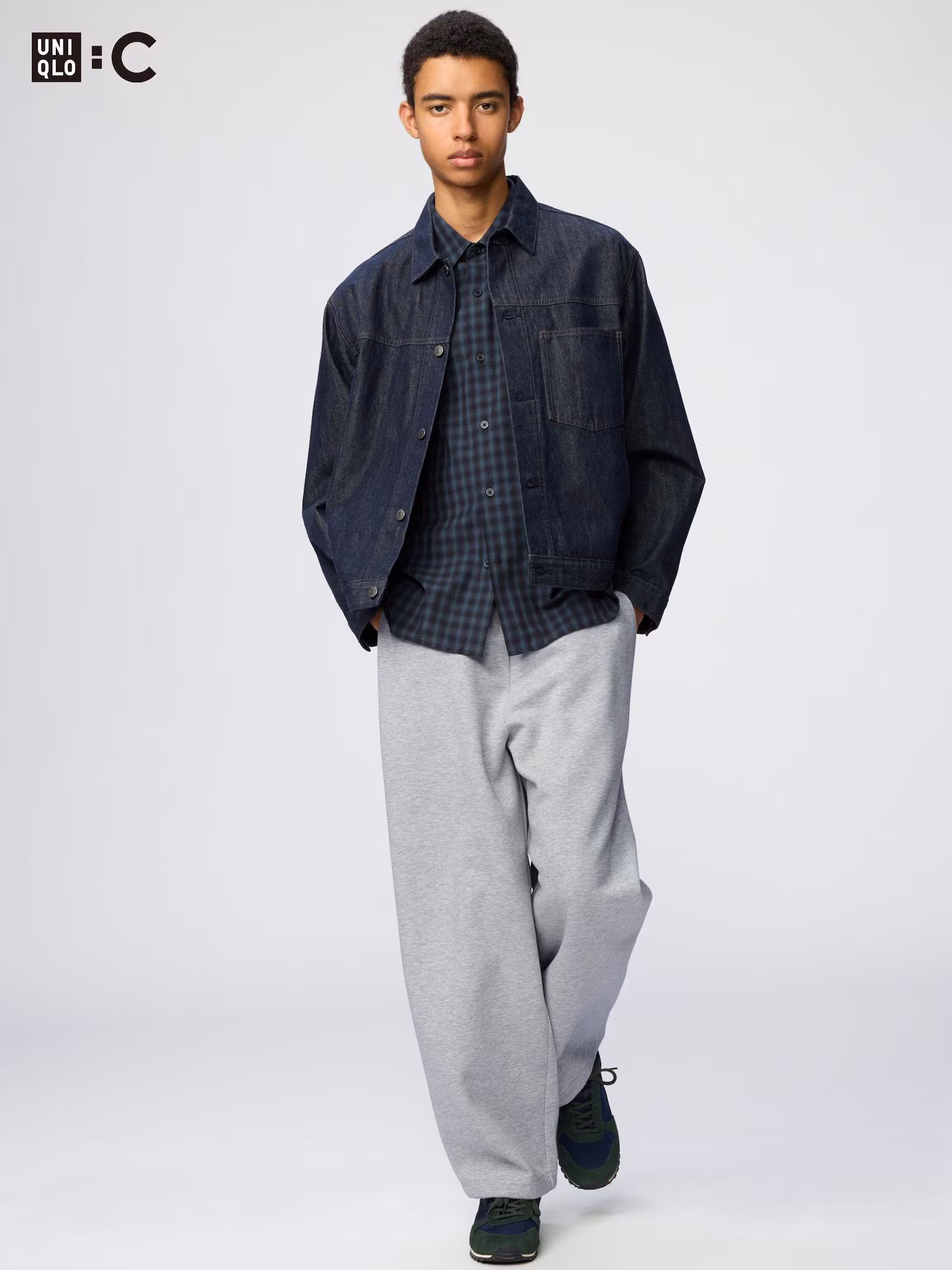 Широкие брюки из свитшотной ткани — UNIQLO