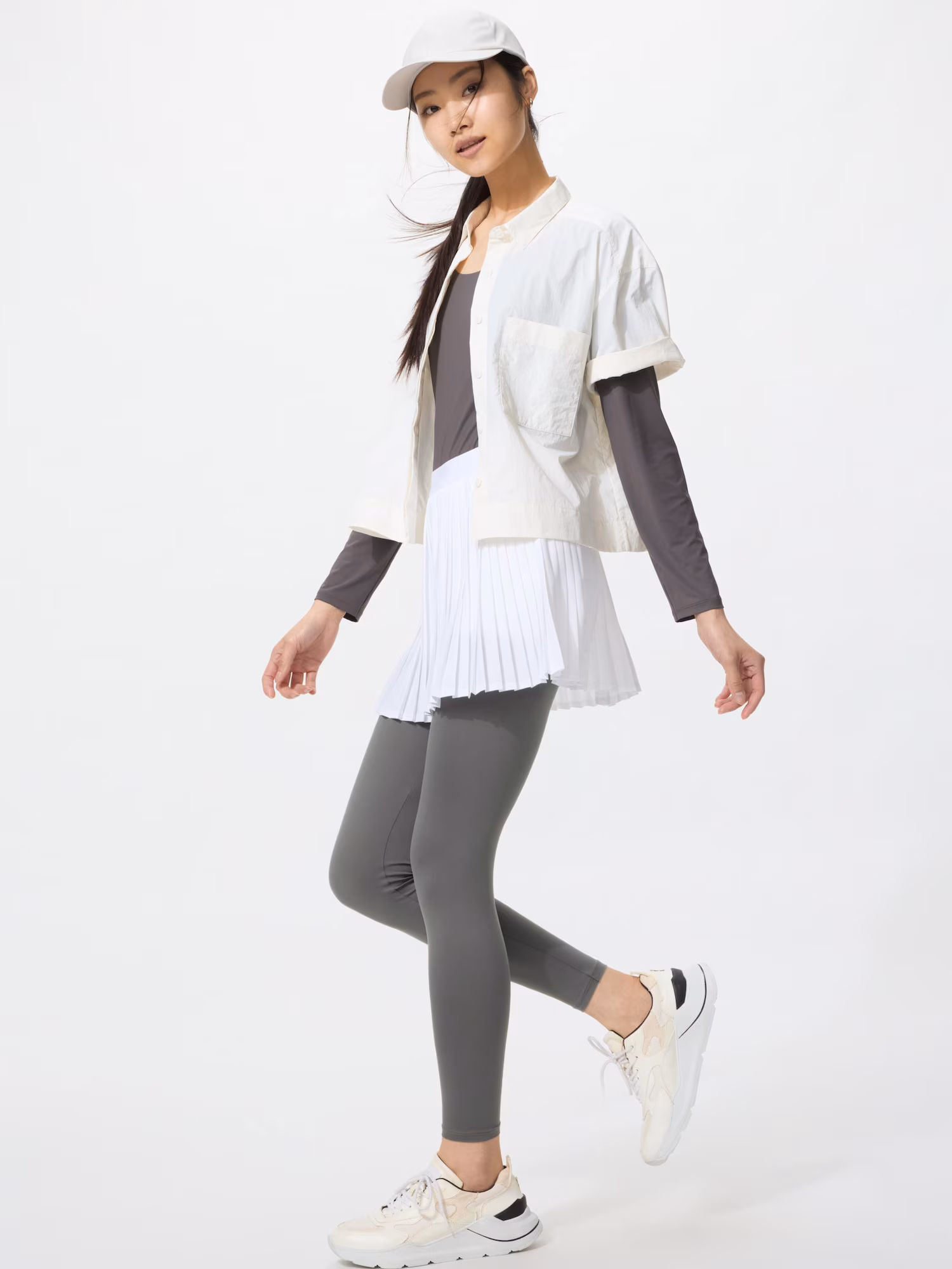 Леггинсы AIRism с UV-защитой DRY-EX, полная длина — UNIQLO