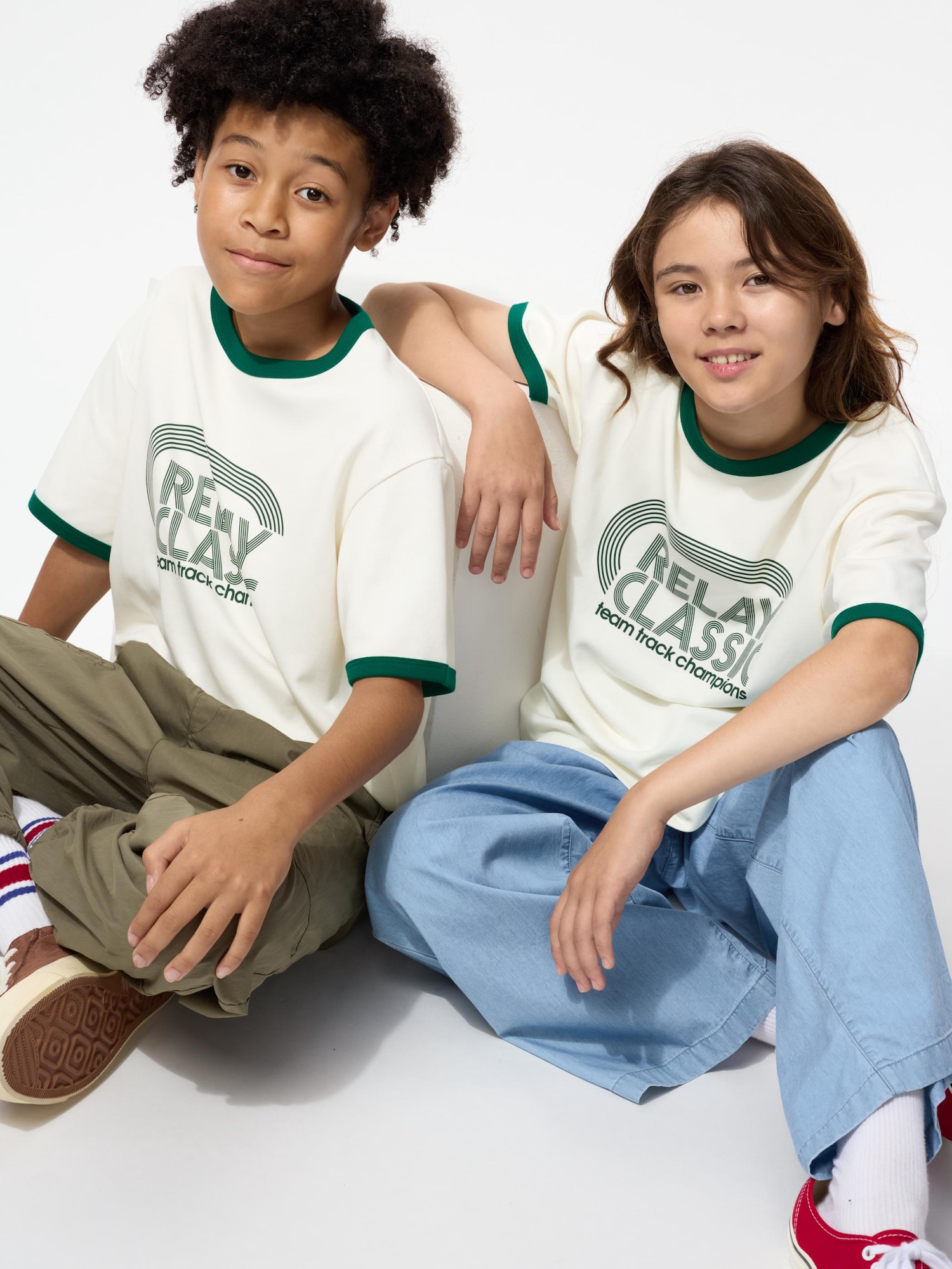 AIRism хлопковая футболка с принтом, круглый вырез — UNIQLO