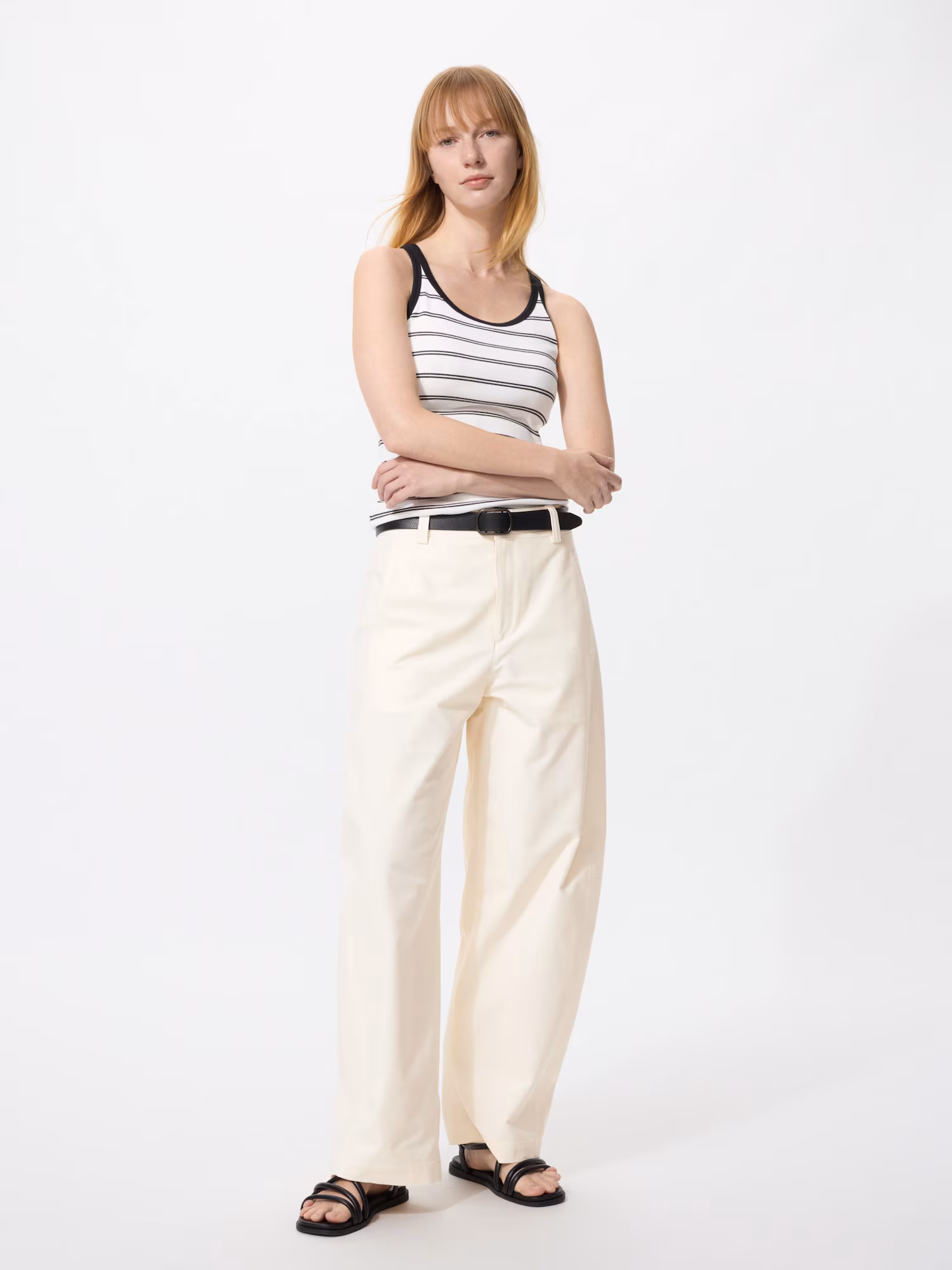 Джерсовые брюки barrel leg — UNIQLO