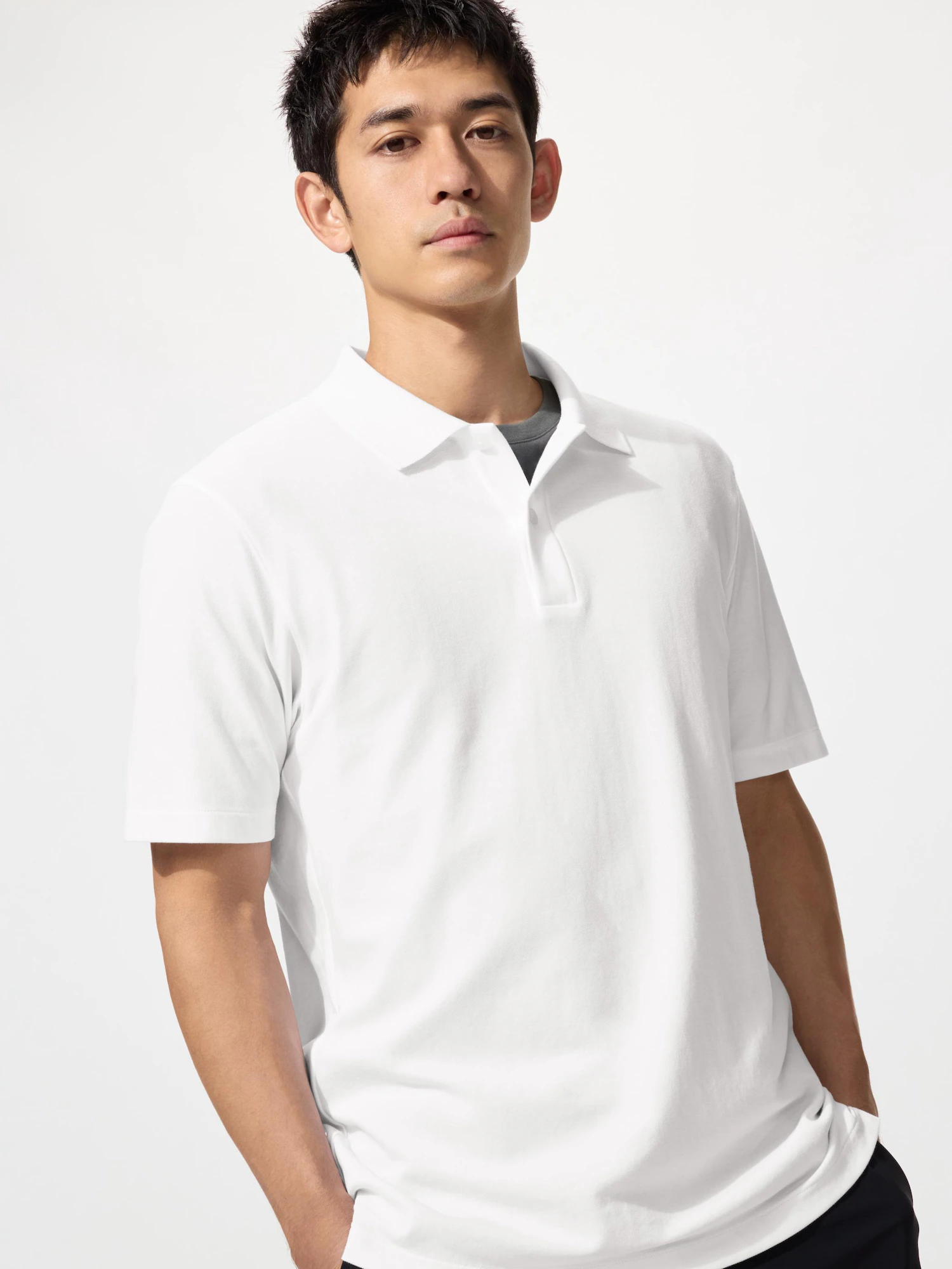 AIRism хлопковое поло с пике — UNIQLO