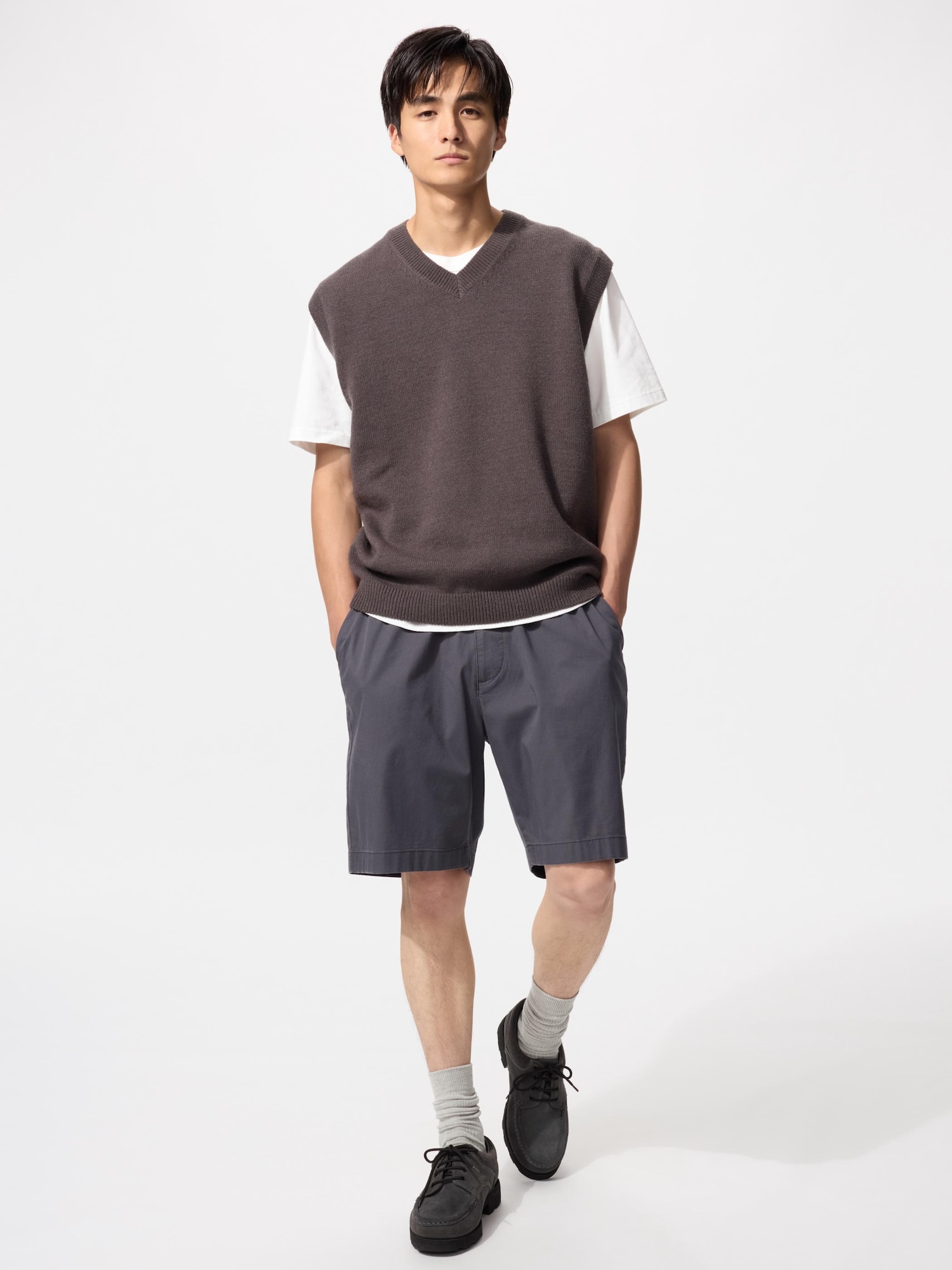 Стретч-шорты свободного кроя — UNIQLO