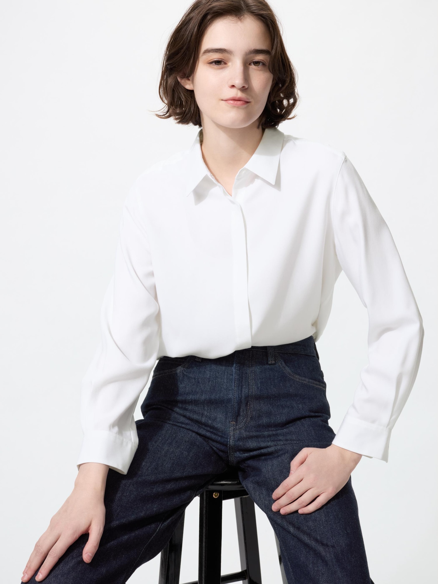 Блузка из вискозы — UNIQLO