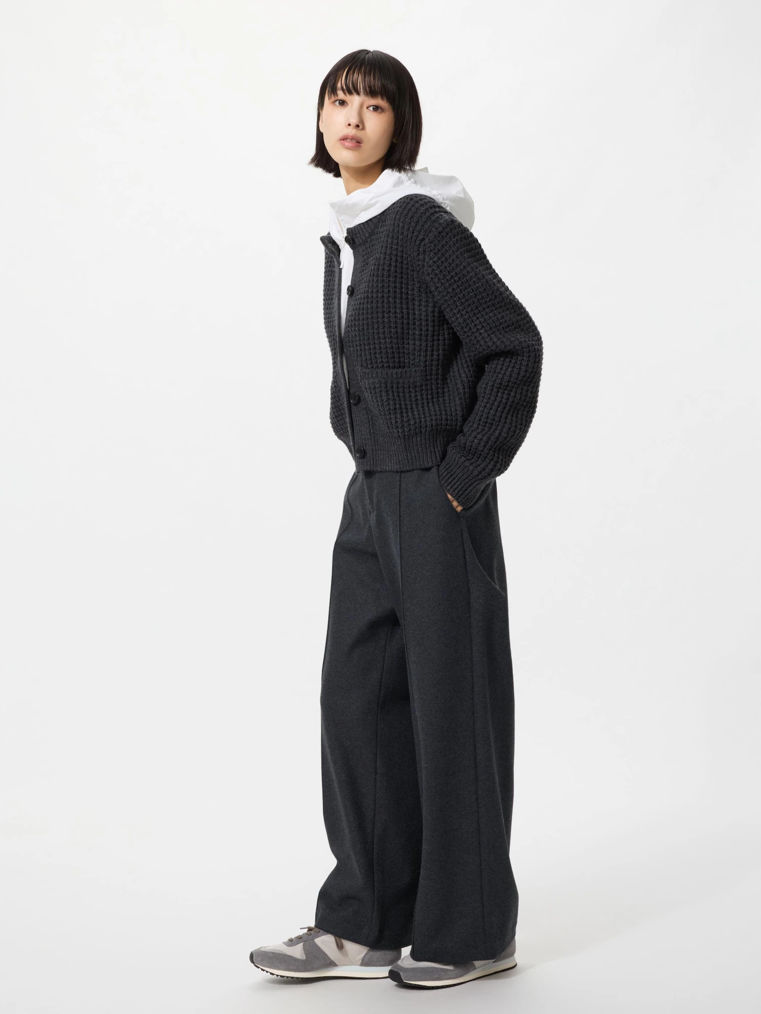 Широкие брюки из мягкого трикотажа — UNIQLO