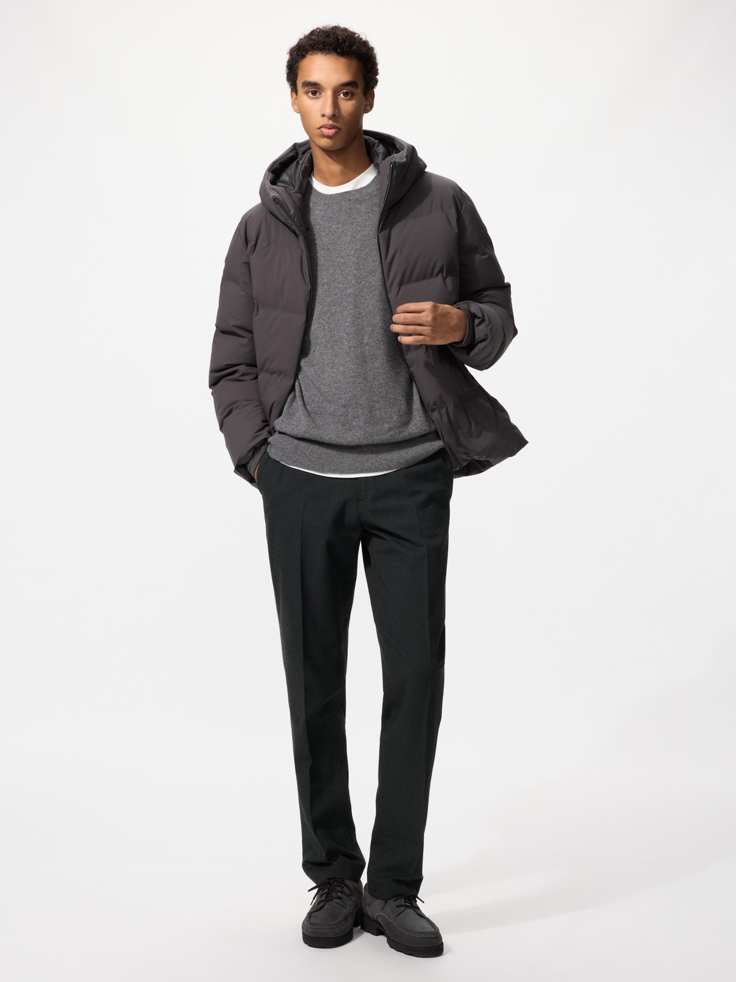 Теплые смарт-штаны/гленчек — UNIQLO
