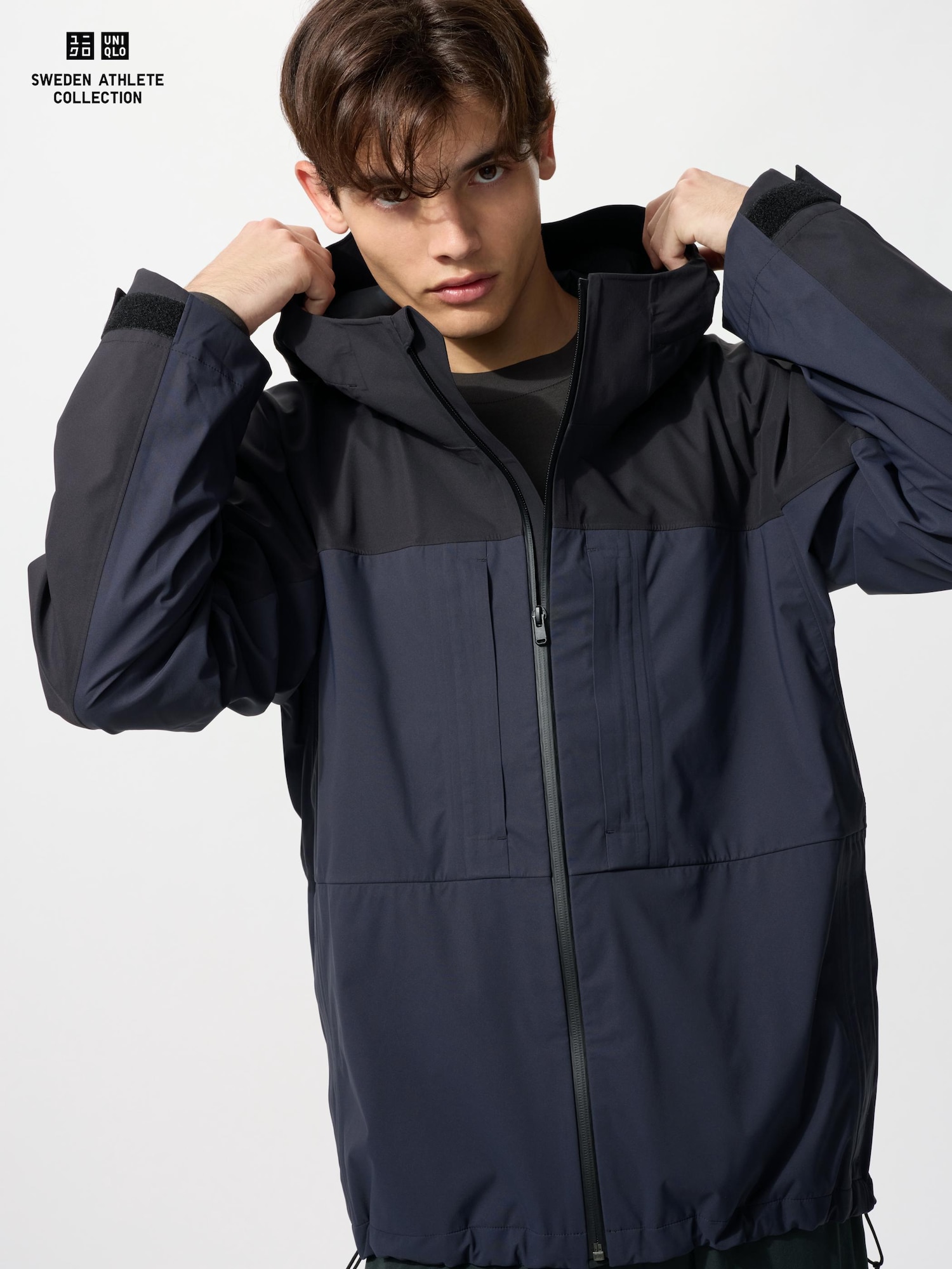 Ветрозащитная куртка двухцветная — UNIQLO