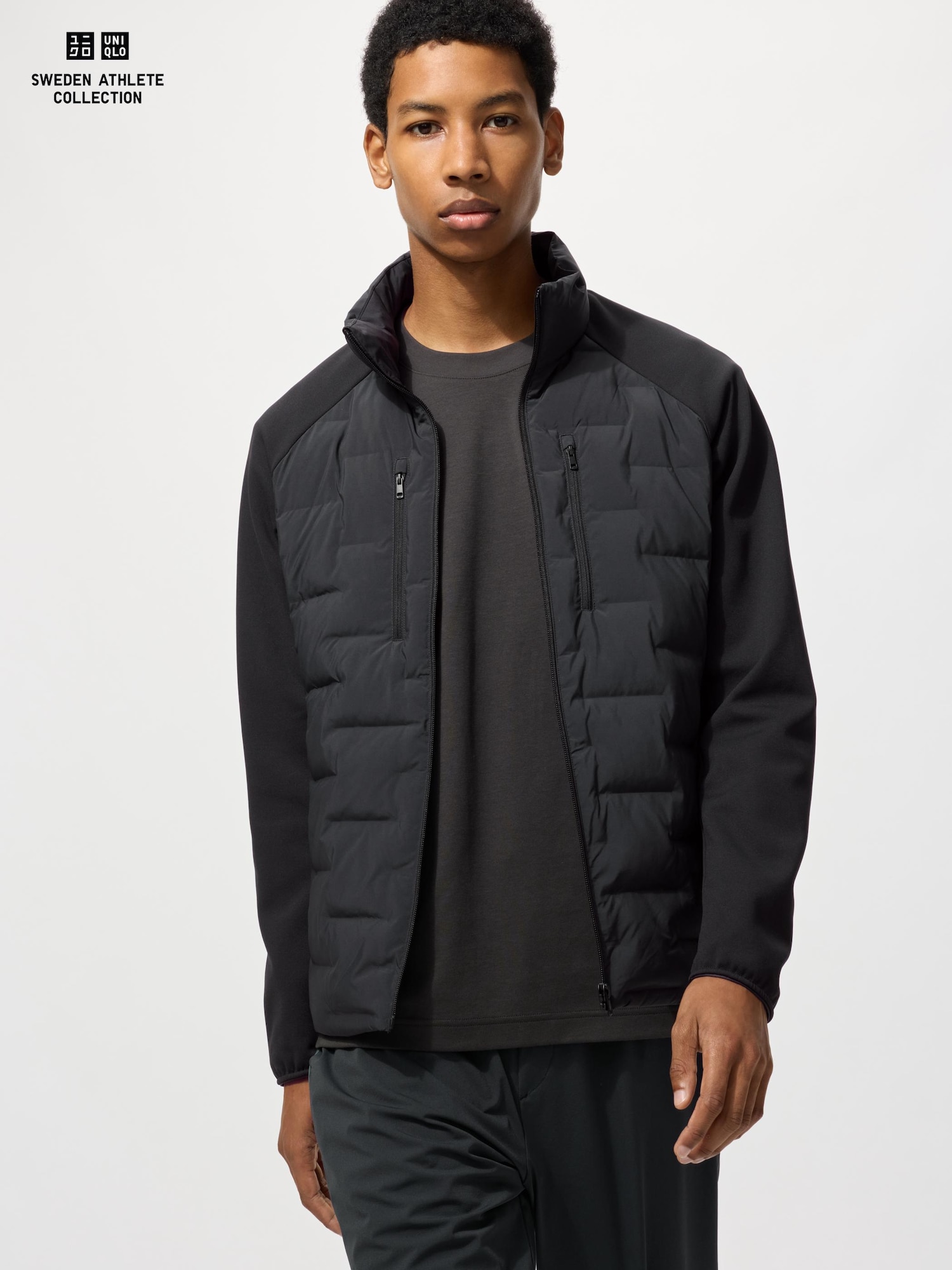 Комбинированная пуховая куртка Pufftech — UNIQLO