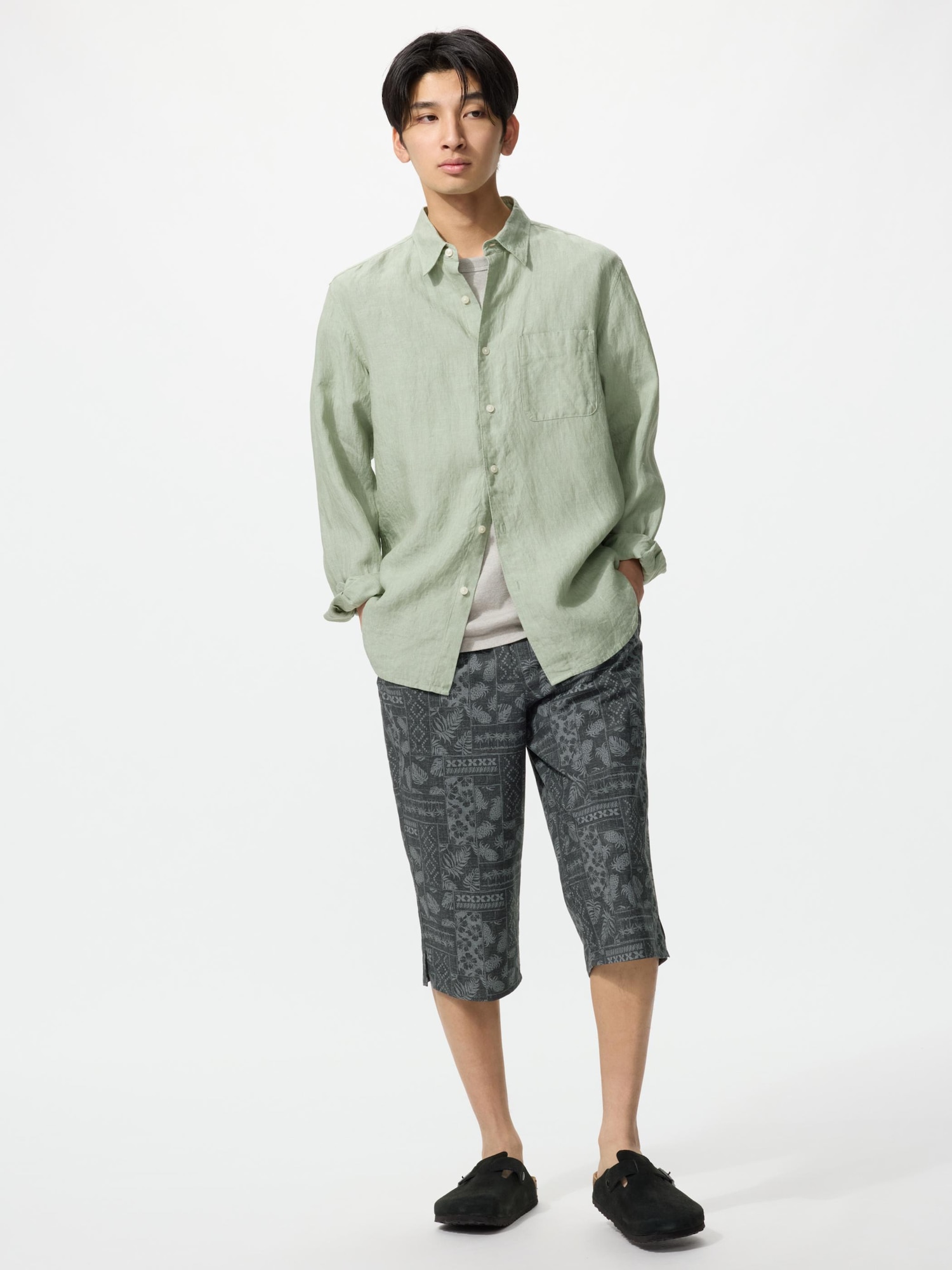 Стетеко ботанический передняя застежка — UNIQLO
