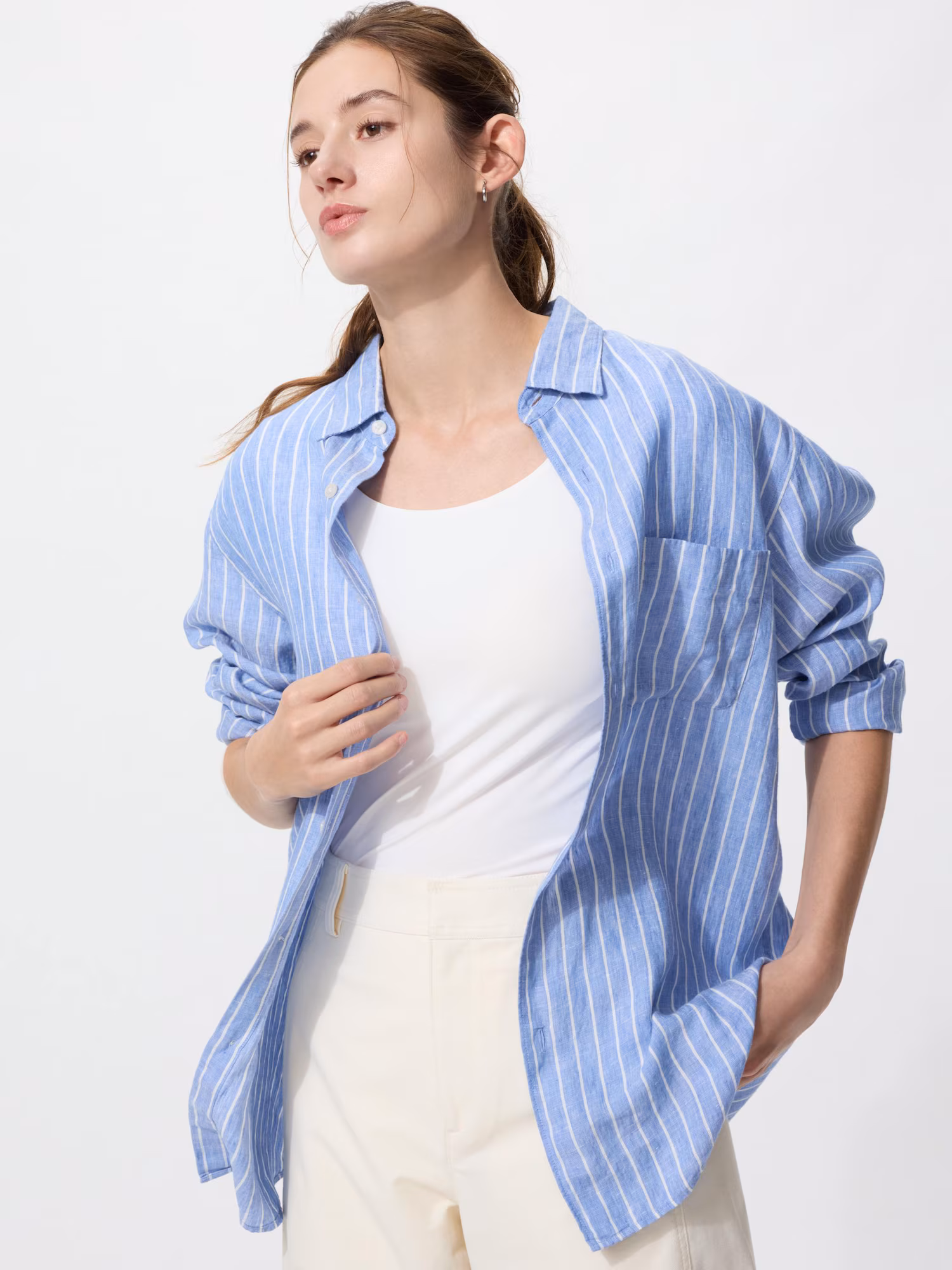 AIRism Футболка со встроенным бра, короткий рукав — UNIQLO