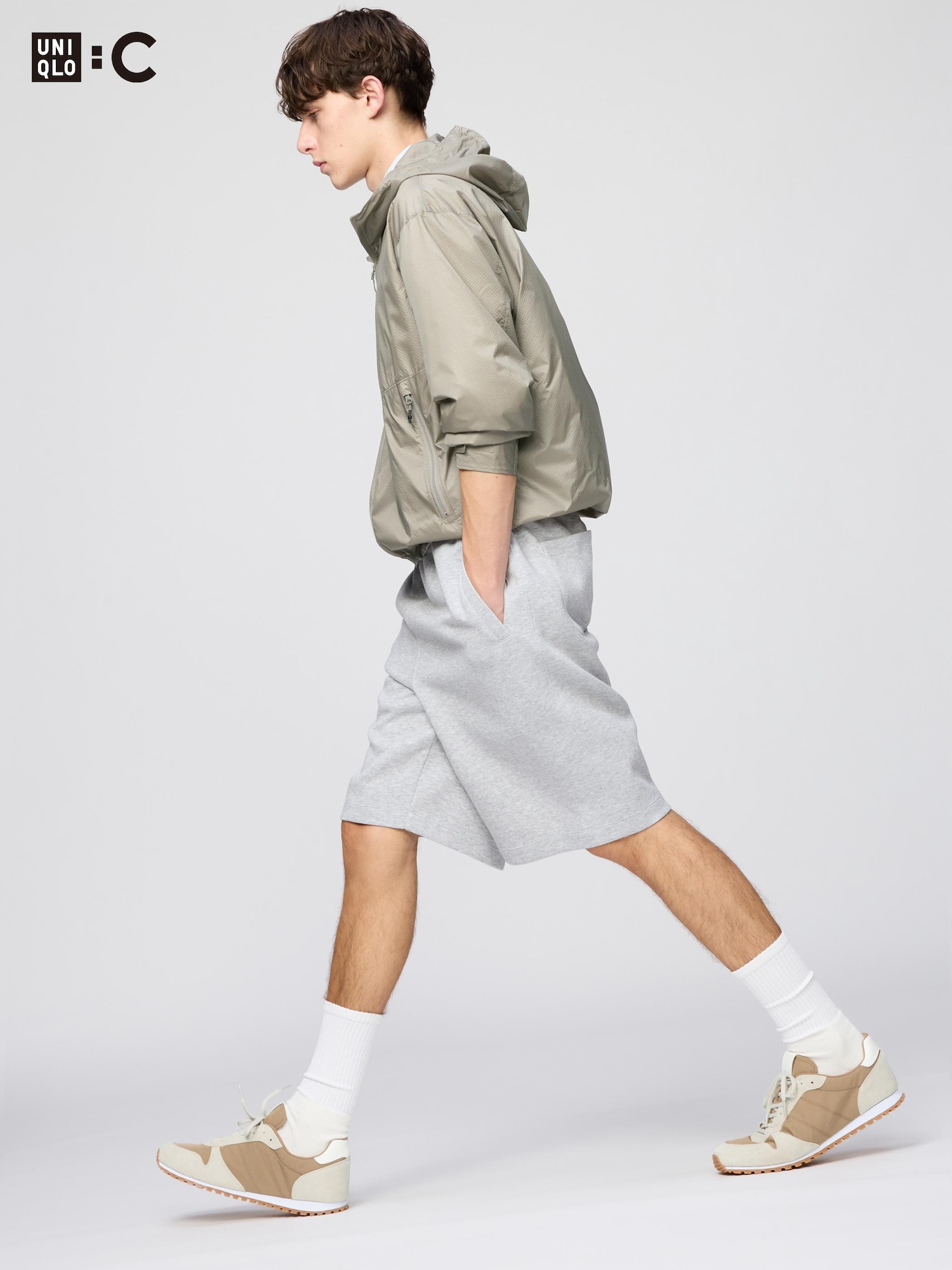 Широкие шорты из свитшотной ткани — UNIQLO