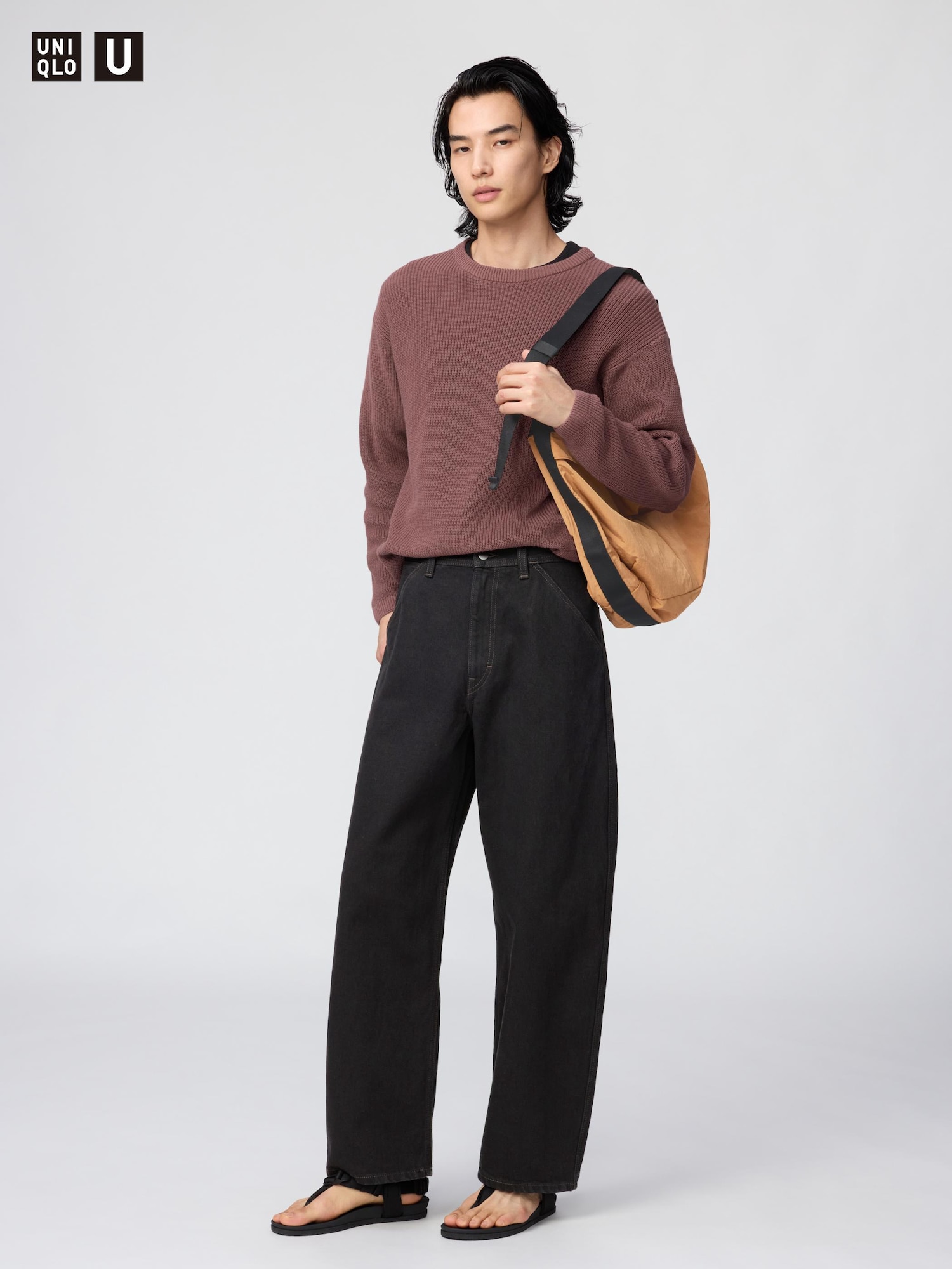 Широкие зауженные джинсы — UNIQLO