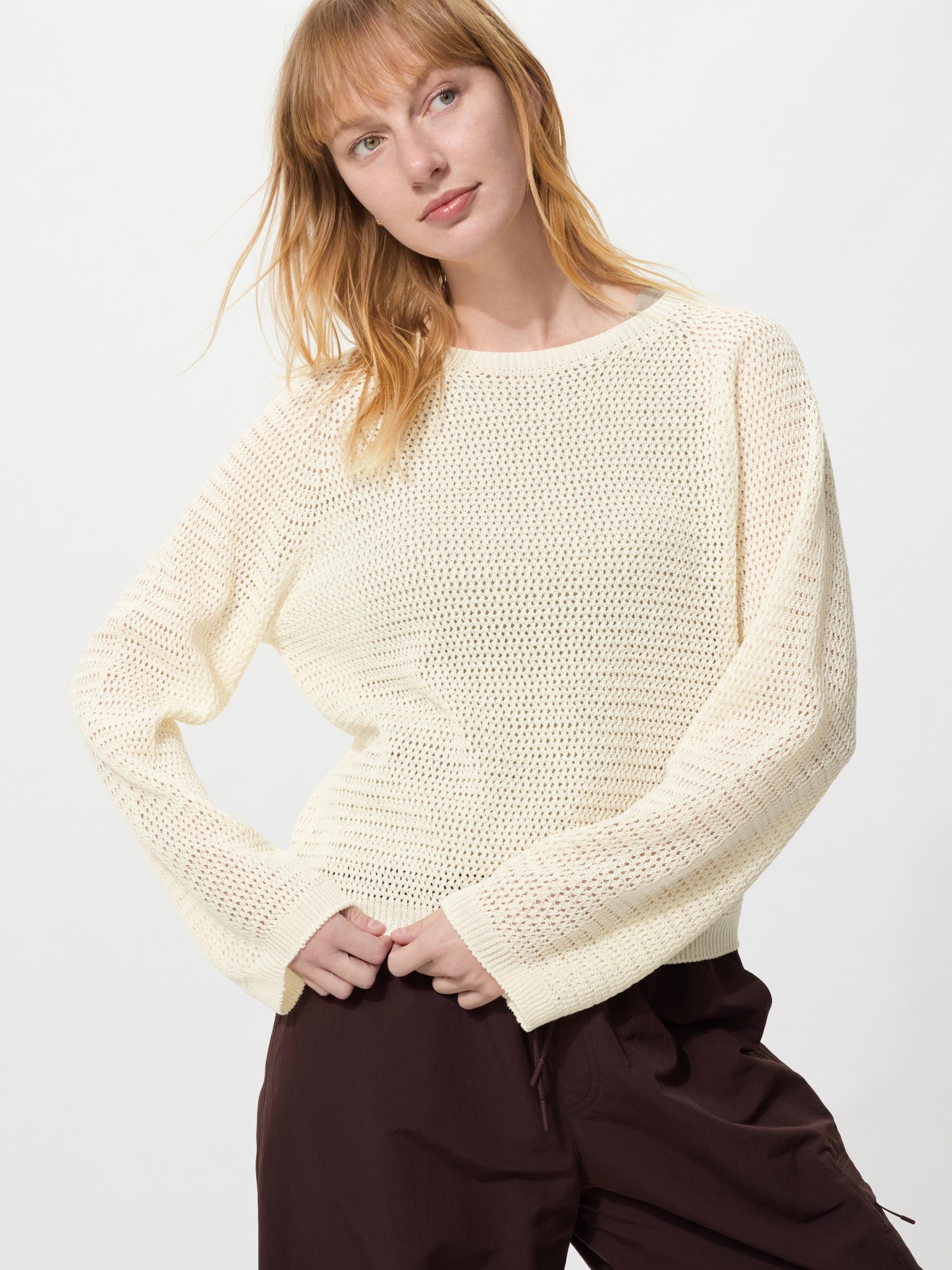 Свитер 3D сетка — UNIQLO