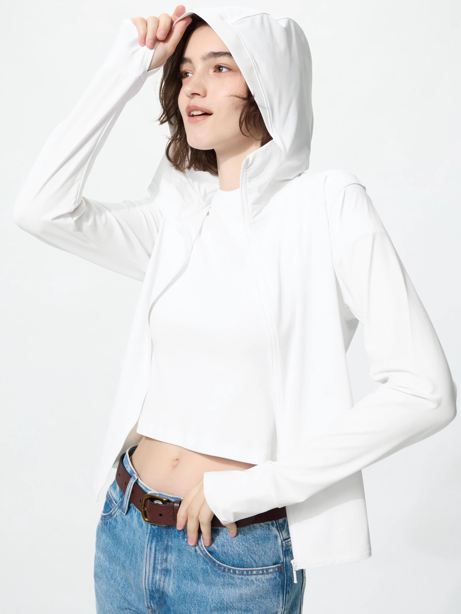 Парка AIRism UV защита молния — UNIQLO
