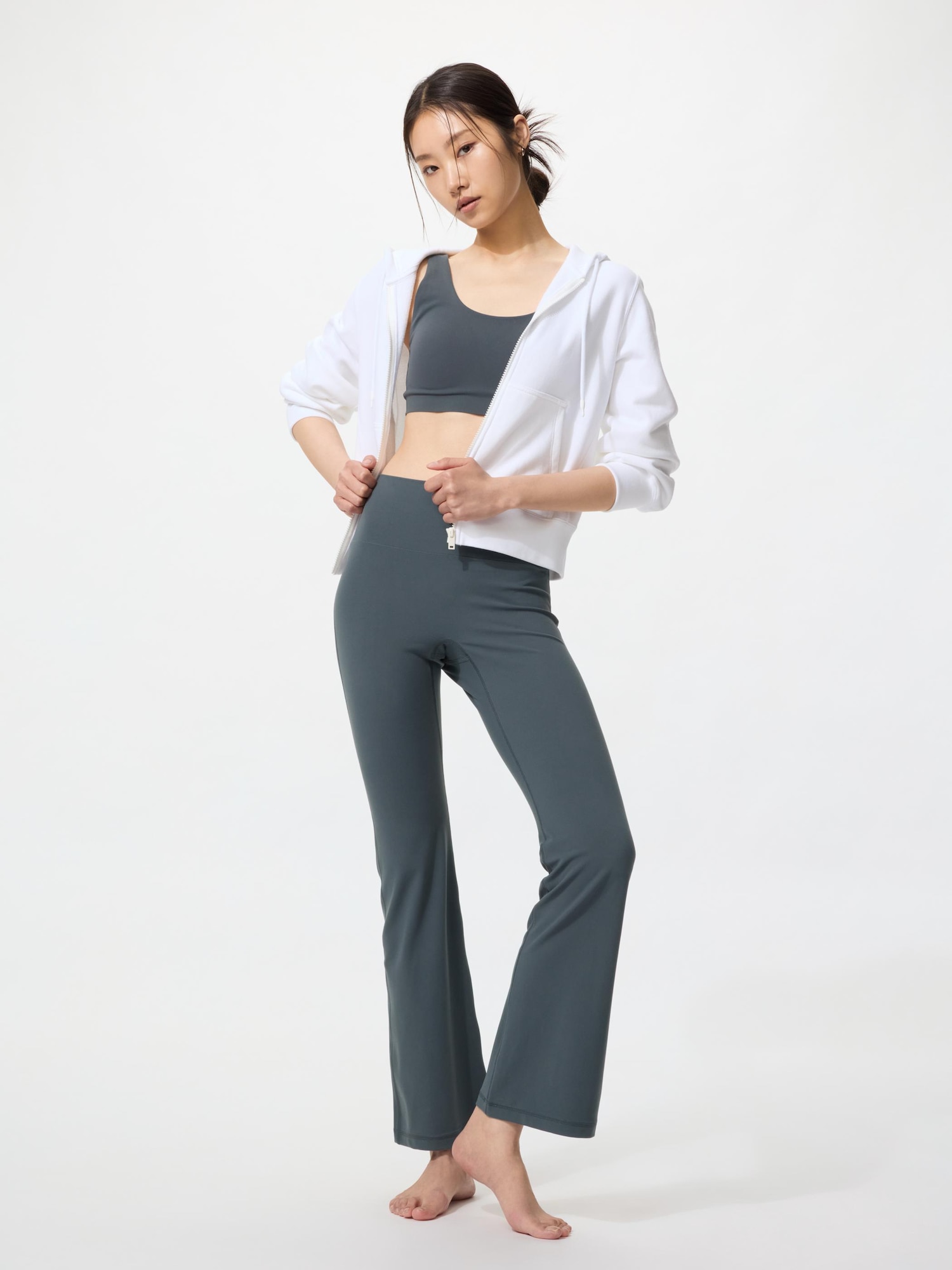 ультра-стрейч активные расклешенные леггинсы — UNIQLO