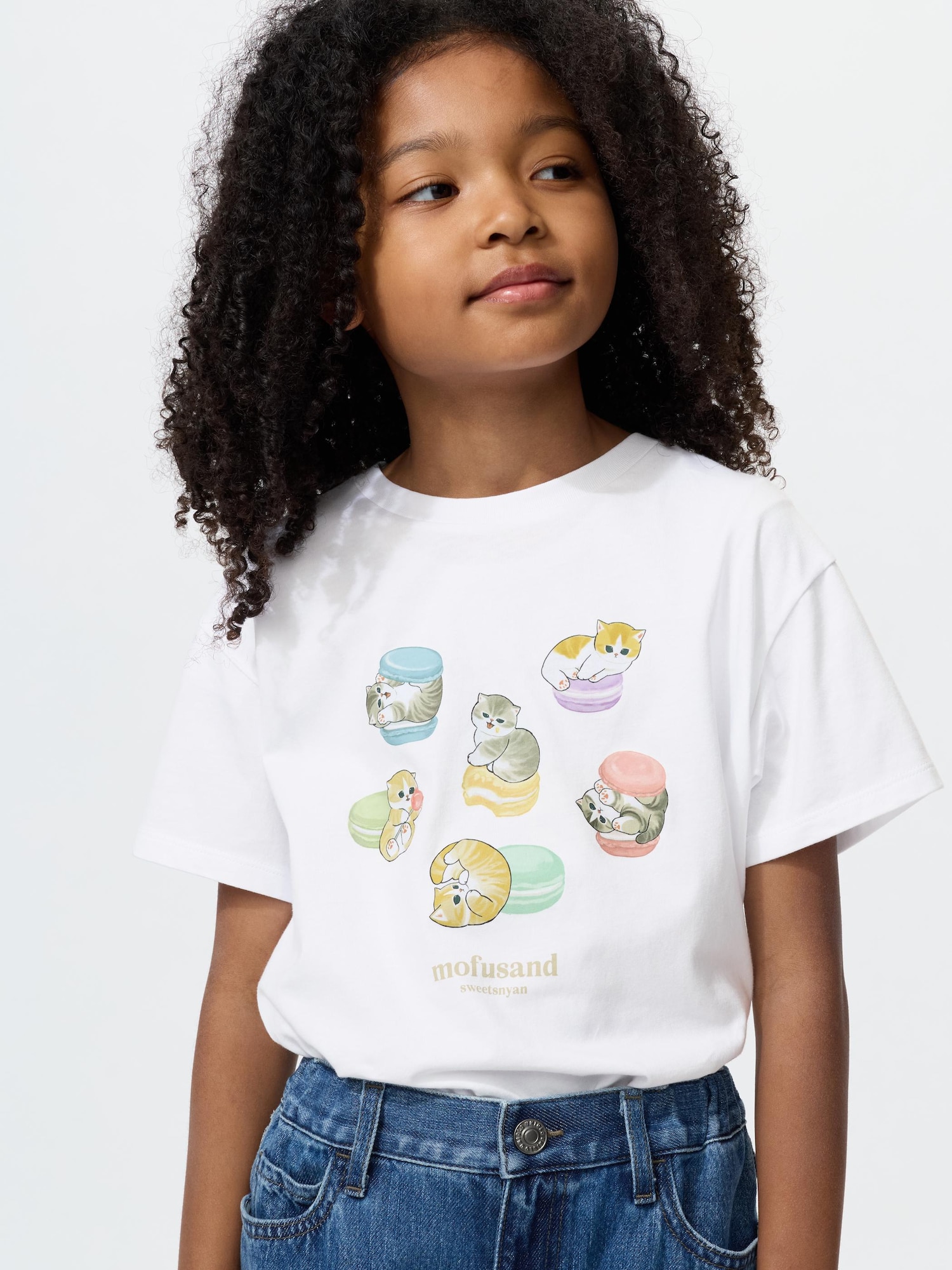 Футболка UT mofusand для девочек — UNIQLO
