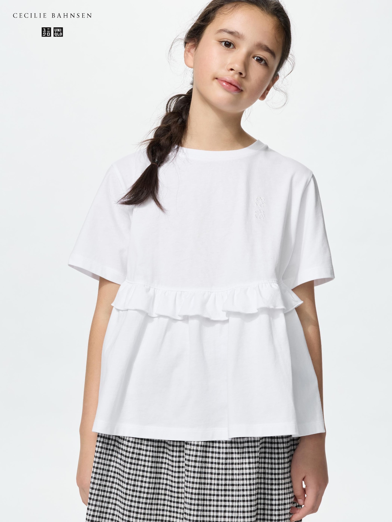 Футболка с оборками — UNIQLO