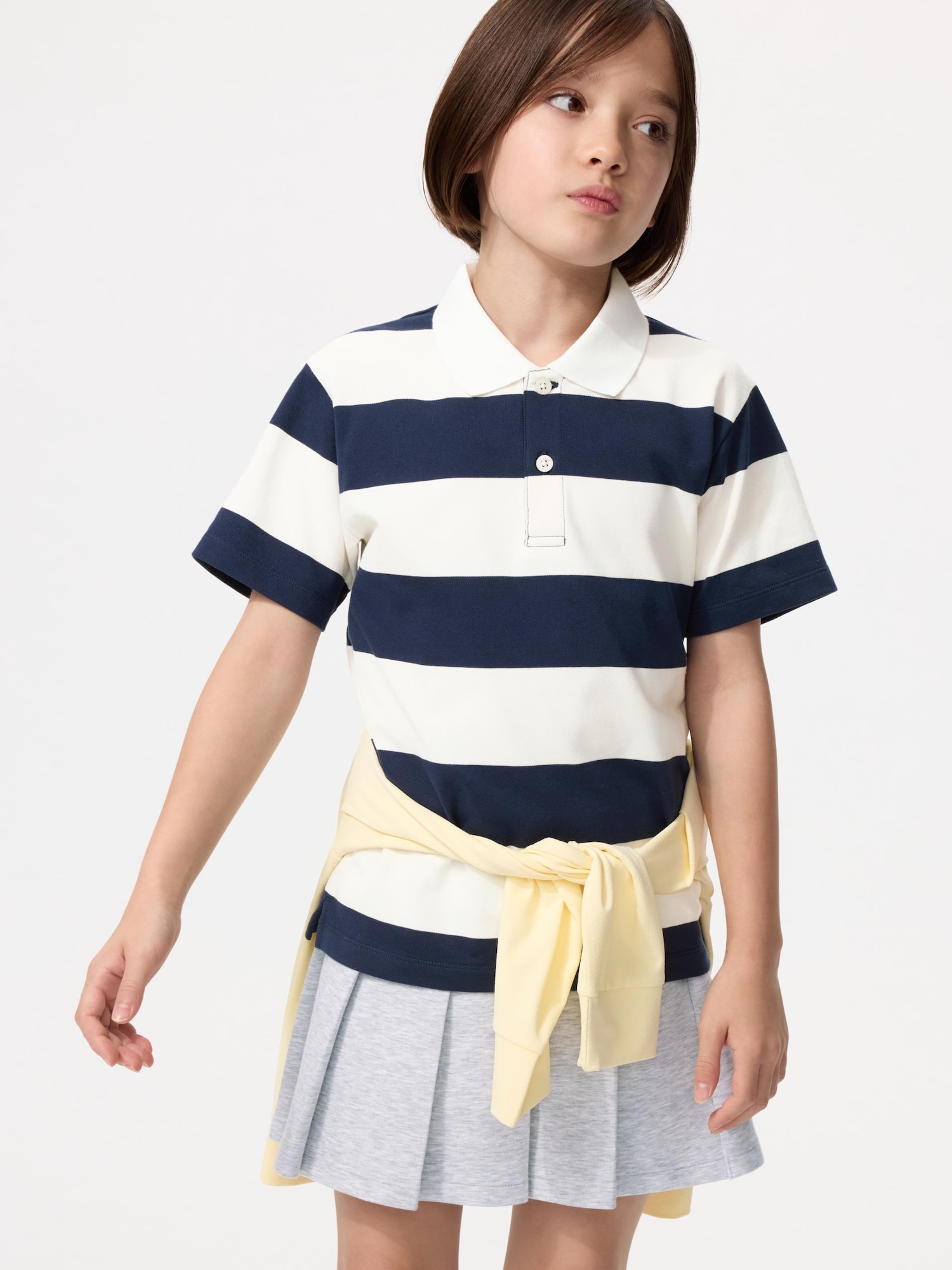 Поло Dry пике в полоску — UNIQLO