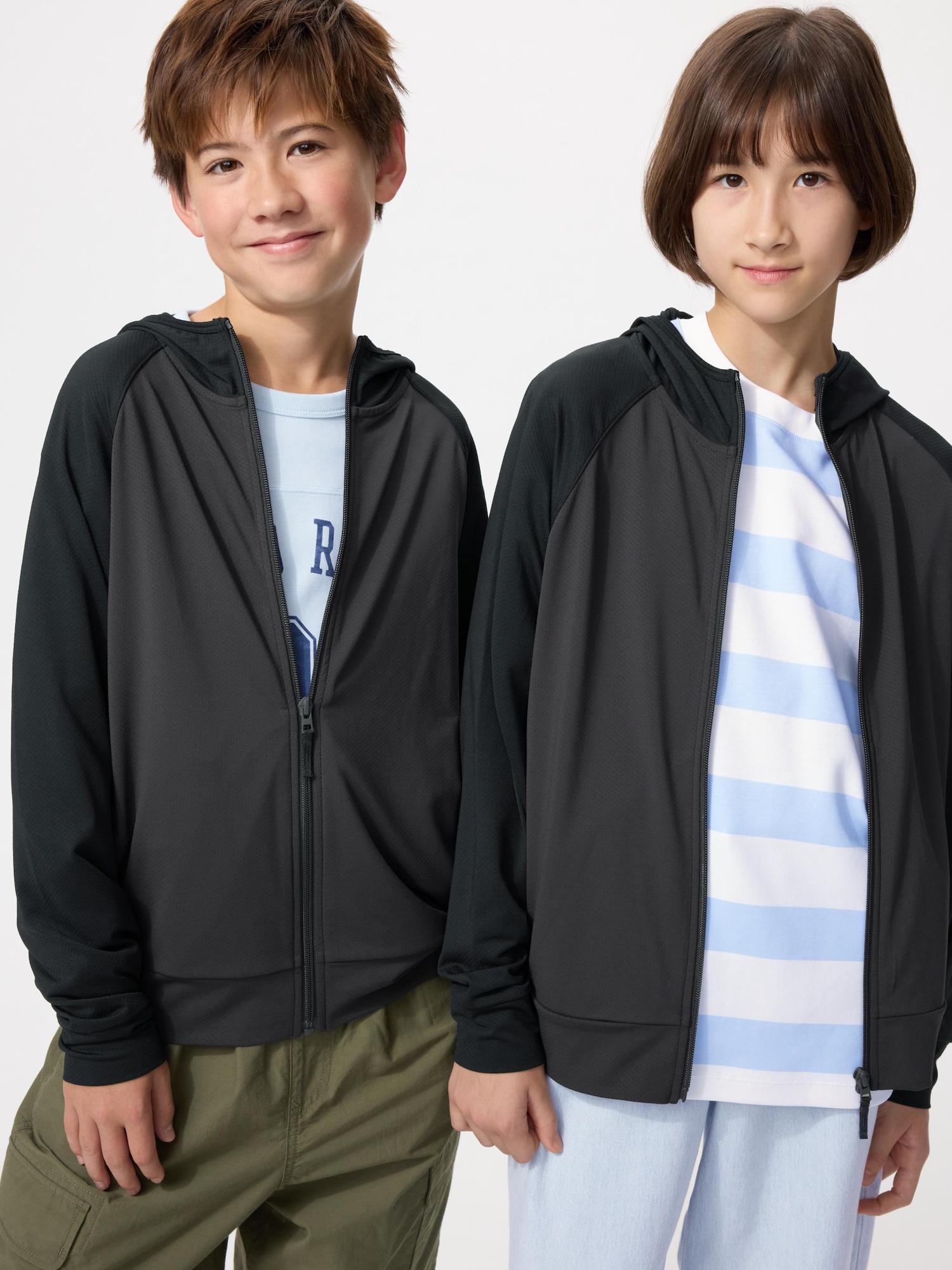 Худи AIRism с UV-защитой на полной молнии — UNIQLO