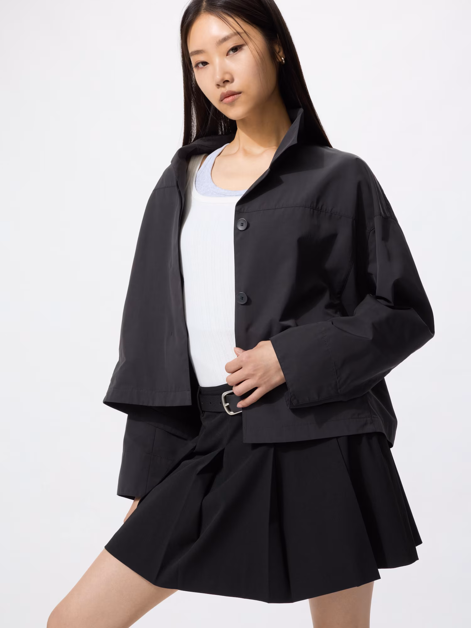 Рубашечный короткий жакет — UNIQLO
