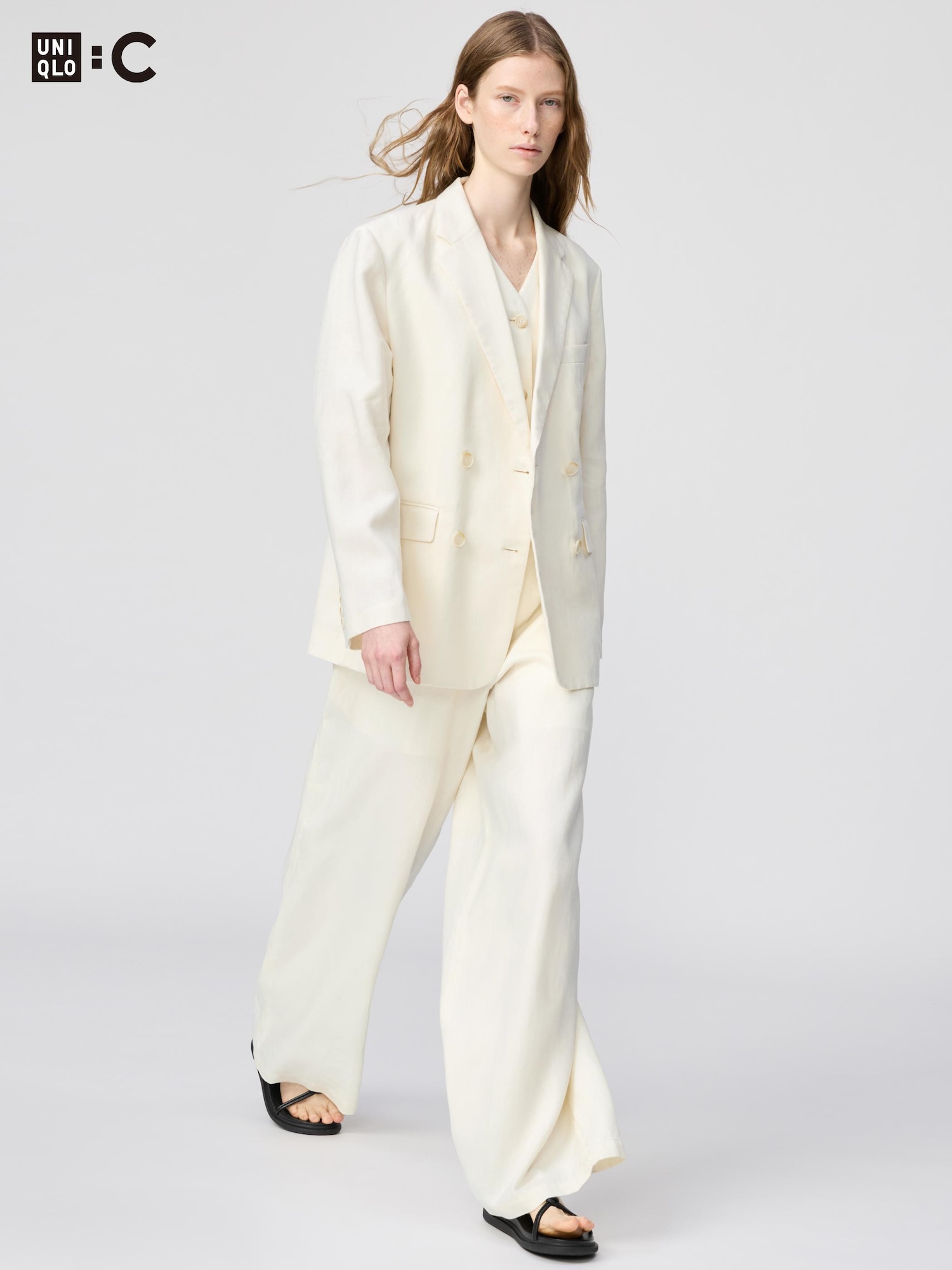 Премиум льняные брюки — UNIQLO