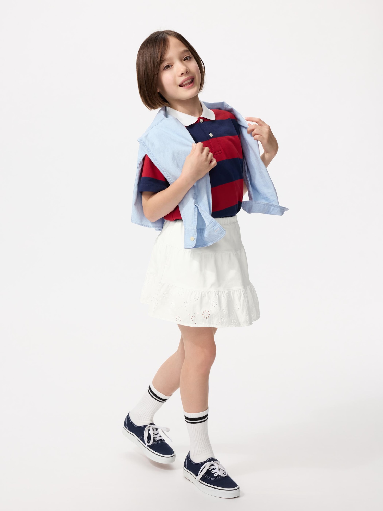 Мини-юбка из джерси с вышивкой — UNIQLO