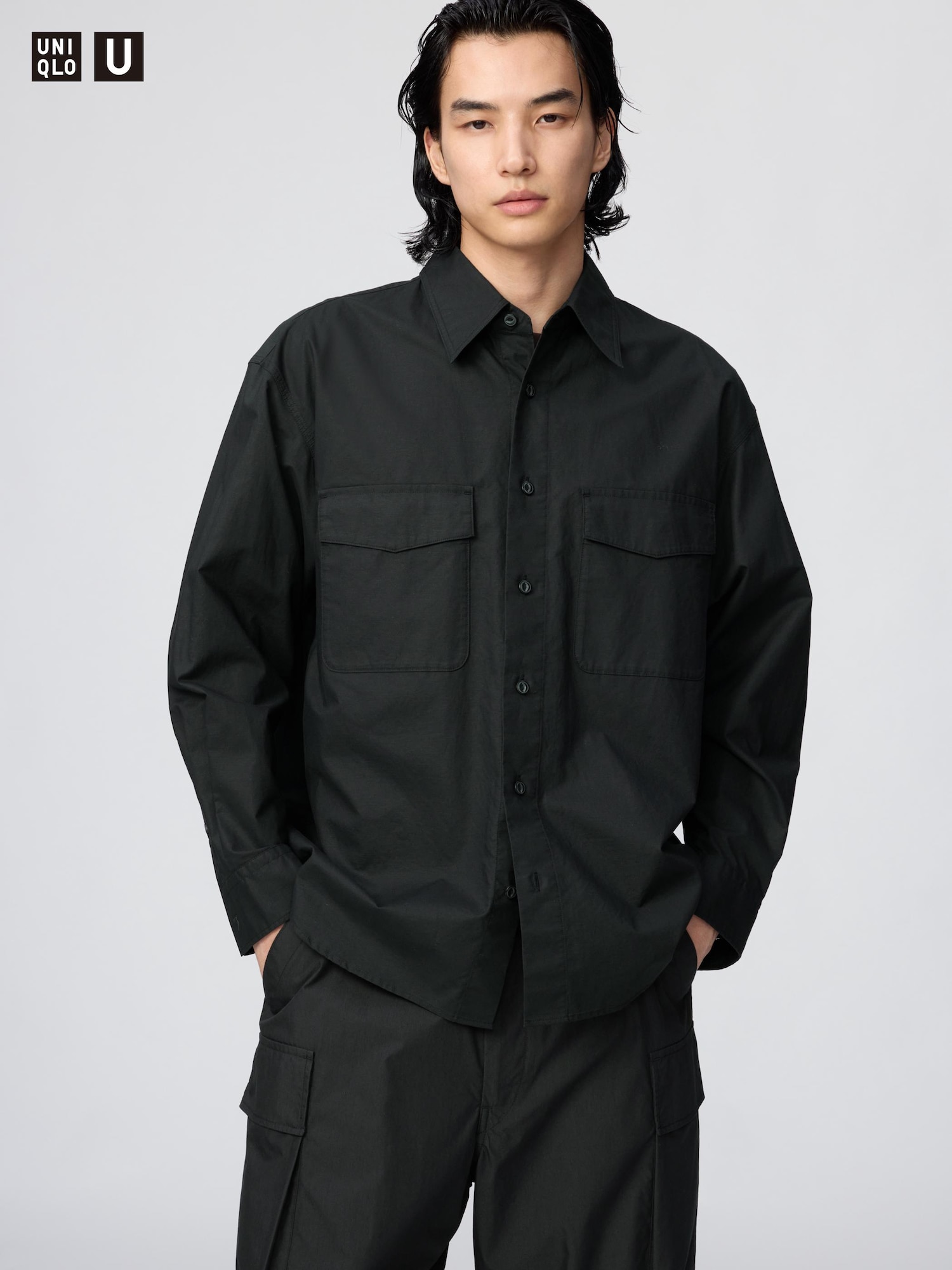 Оверсайз рабочая рубашка — UNIQLO