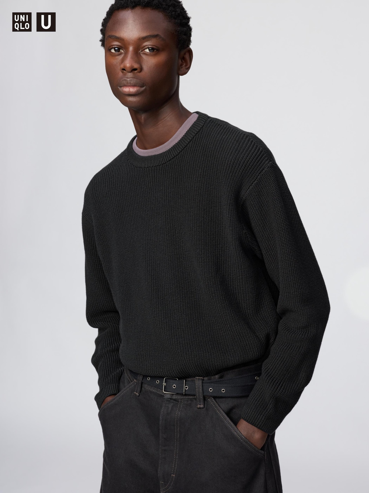 Свитер с круглым вырезом — UNIQLO