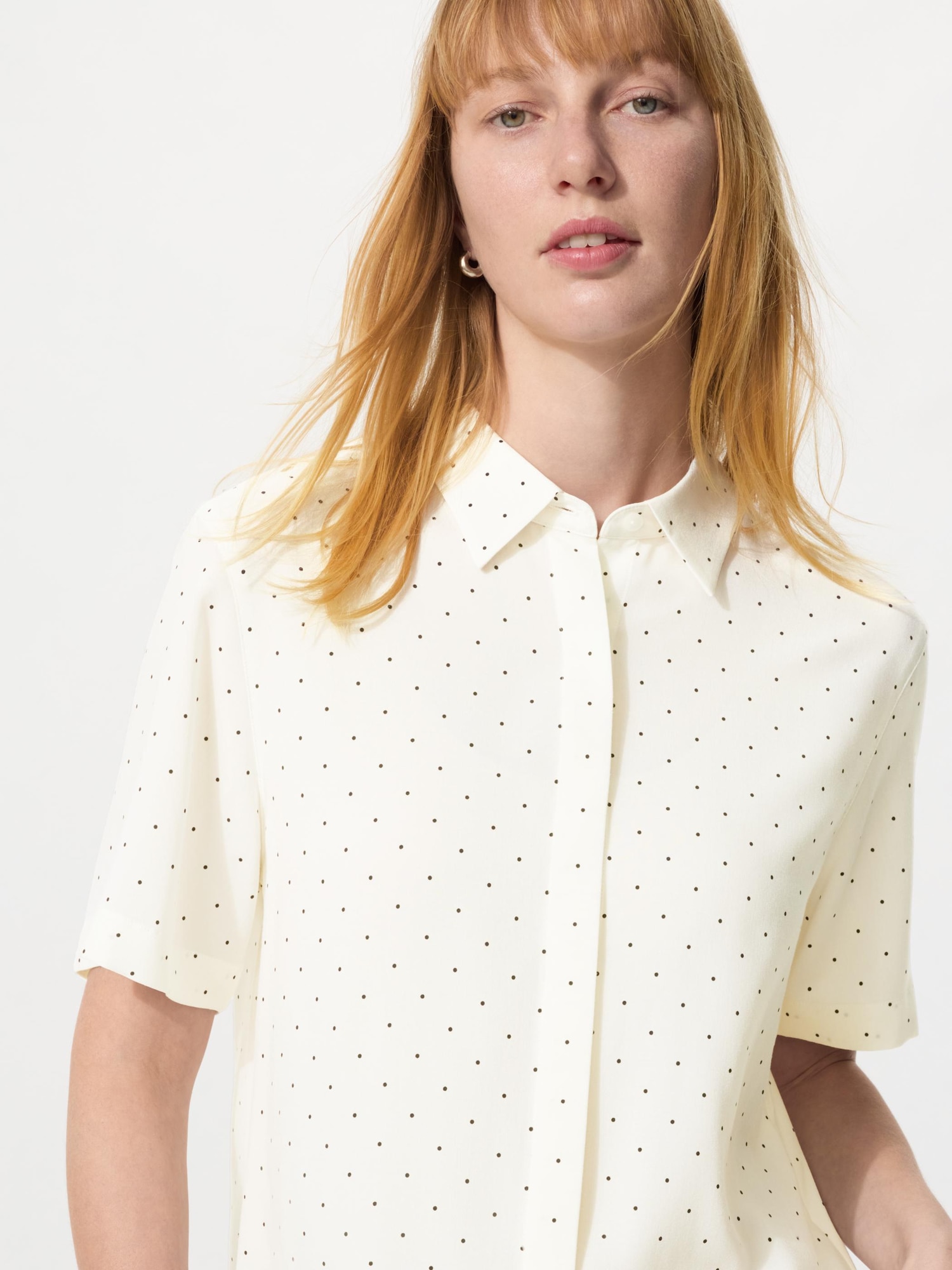 Блуза из вискозы с принтом — UNIQLO