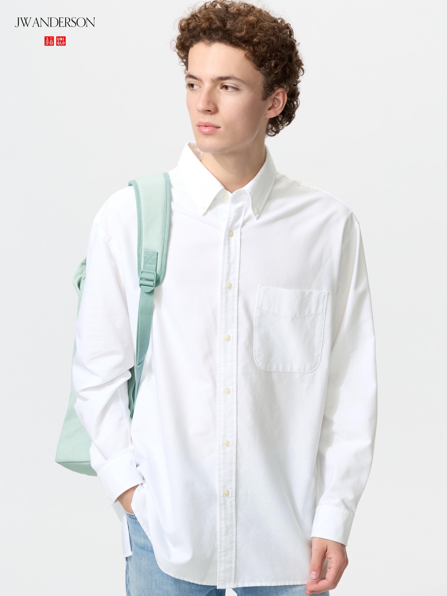 Оверсайз оксфордская рубашка — UNIQLO