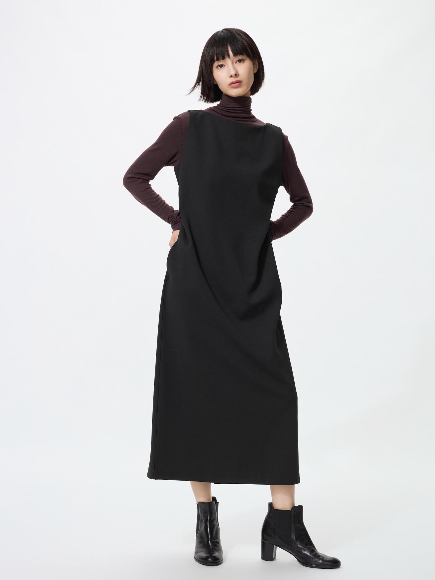 Платье из креп-джерси без рукавов — UNIQLO
