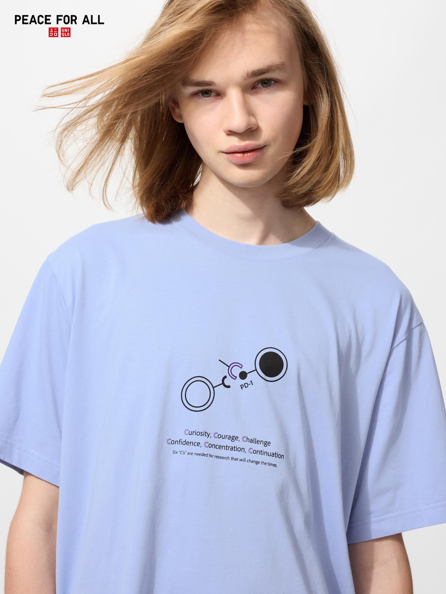 PEACE FOR ALL футболка Ходжо Цору — UNIQLO