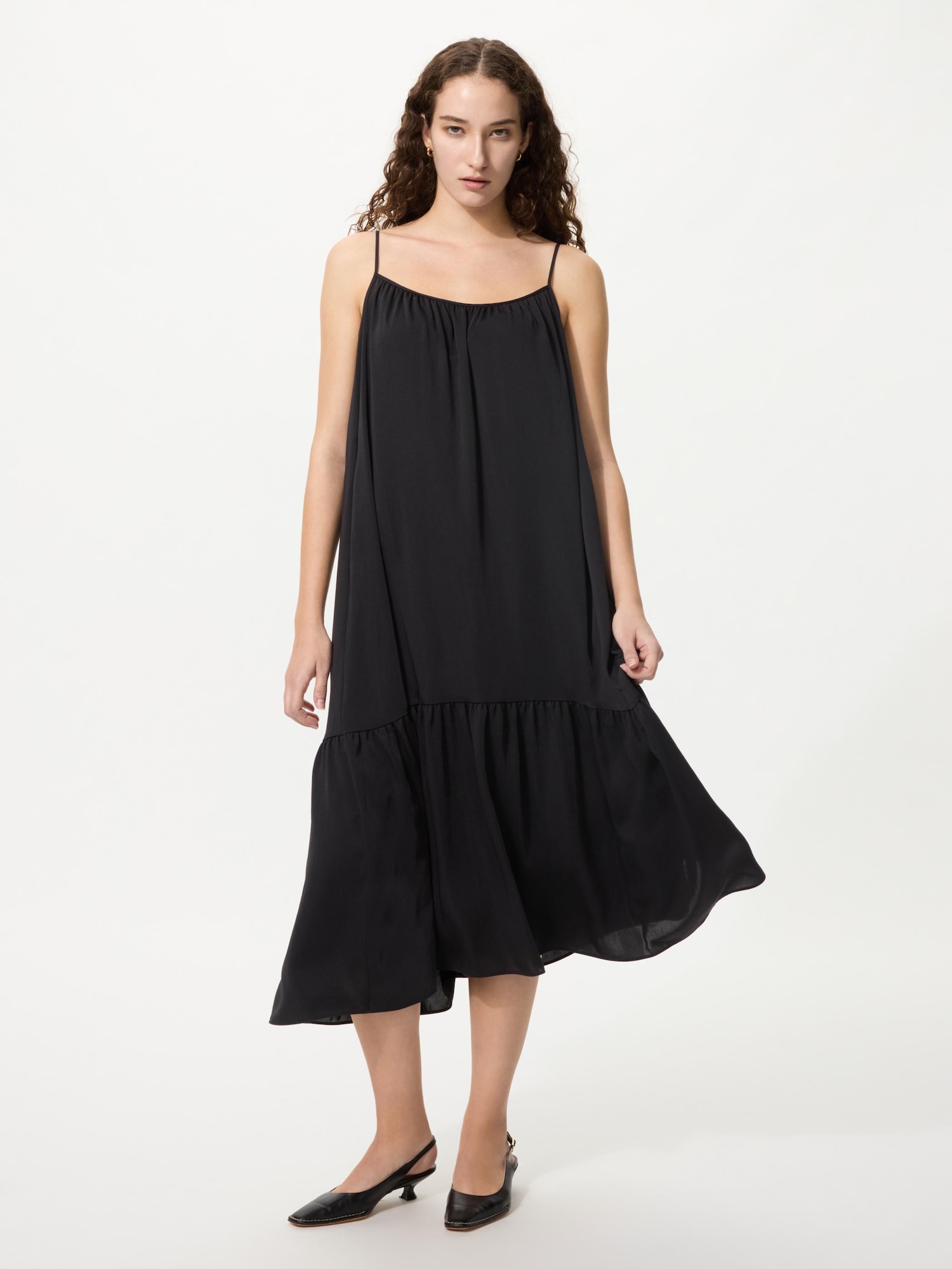 многоярусное камизольное платье — UNIQLO
