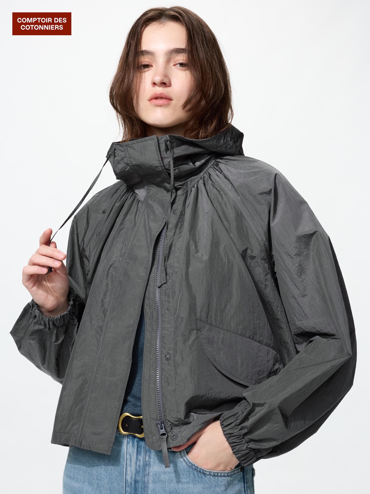 утилитарная короткая парка — UNIQLO
