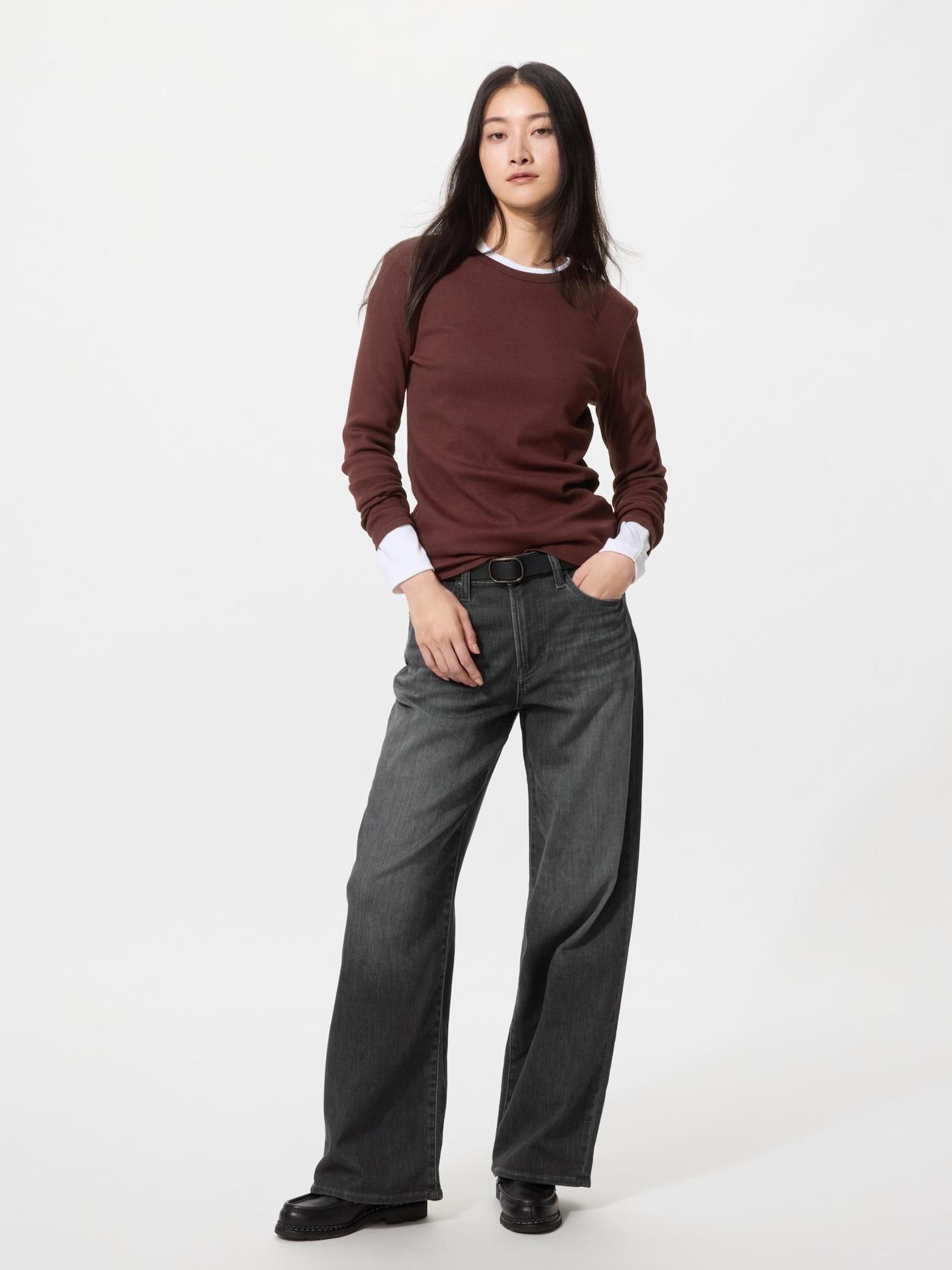 Прямые джинсы EZY/длинные — UNIQLO