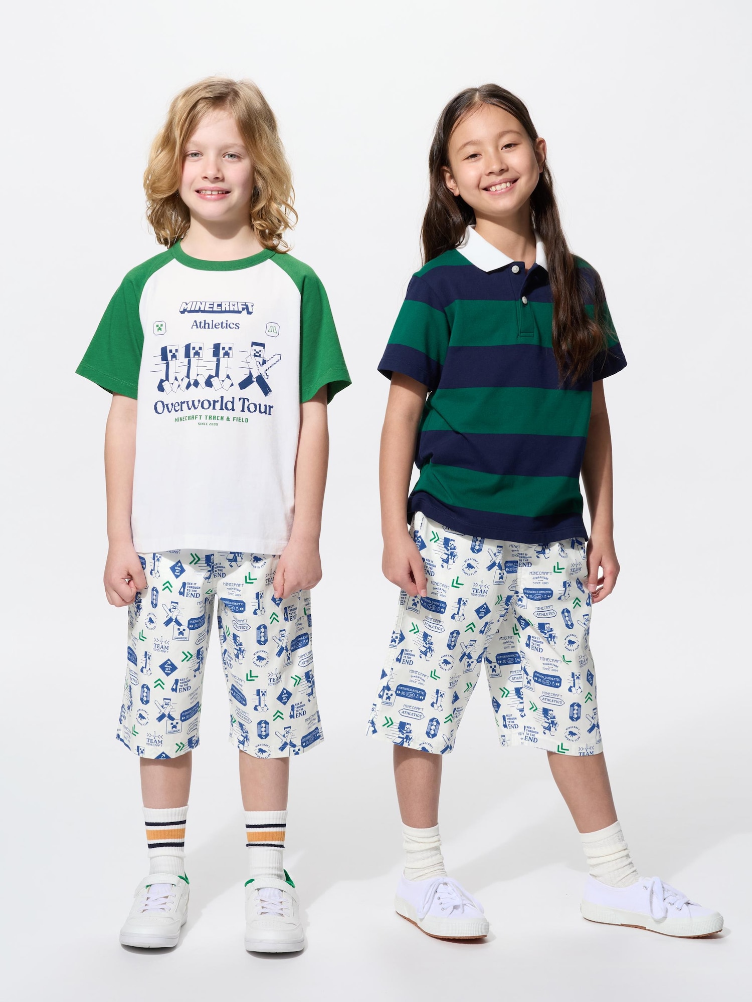 Хлопковые длинные шорты Minecraft — UNIQLO