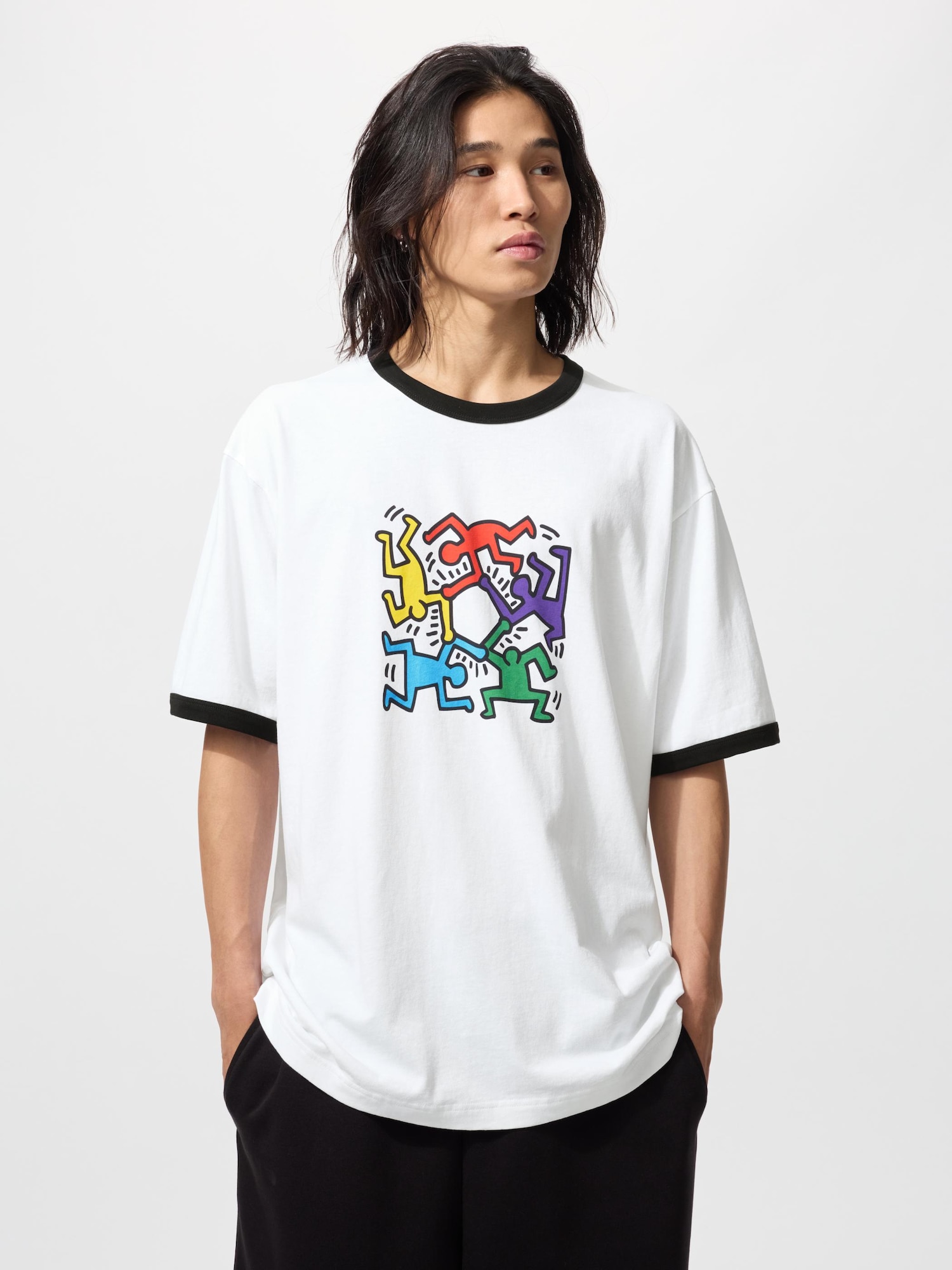 Кит Харинг UT/релаксфит — UNIQLO