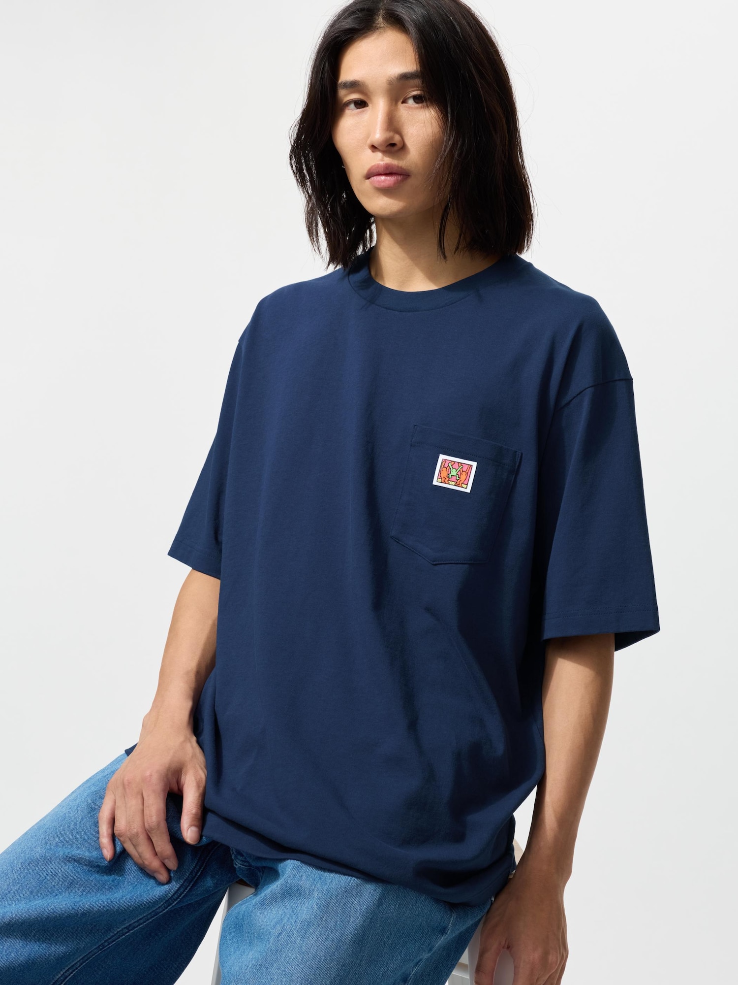 Кит Харинг UT/релаксфит — UNIQLO