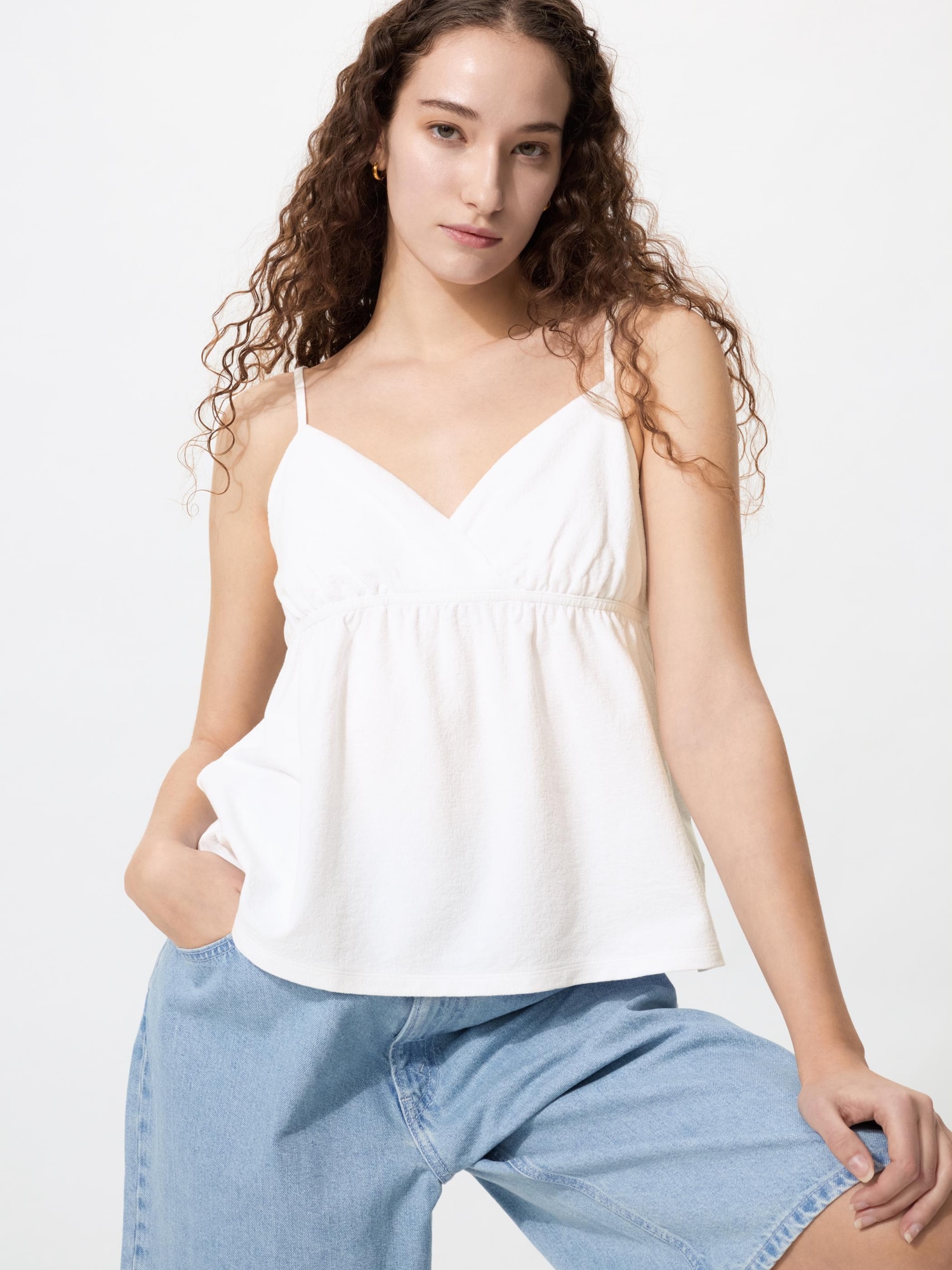 Топ со сборками — UNIQLO
