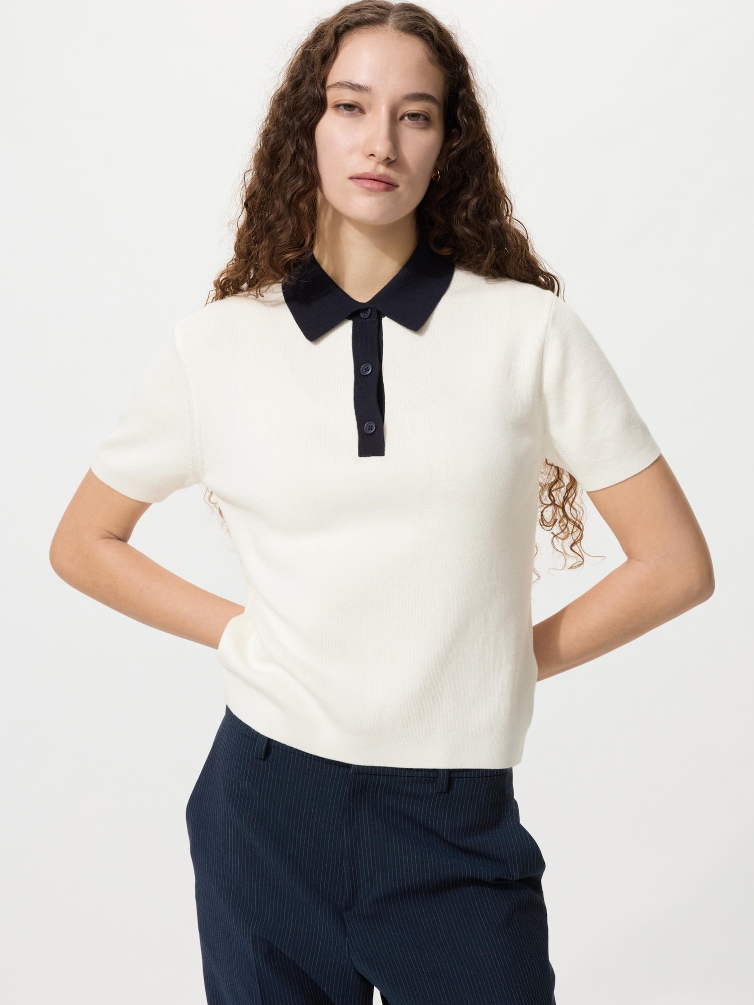 Свитер-поло/стирка — UNIQLO