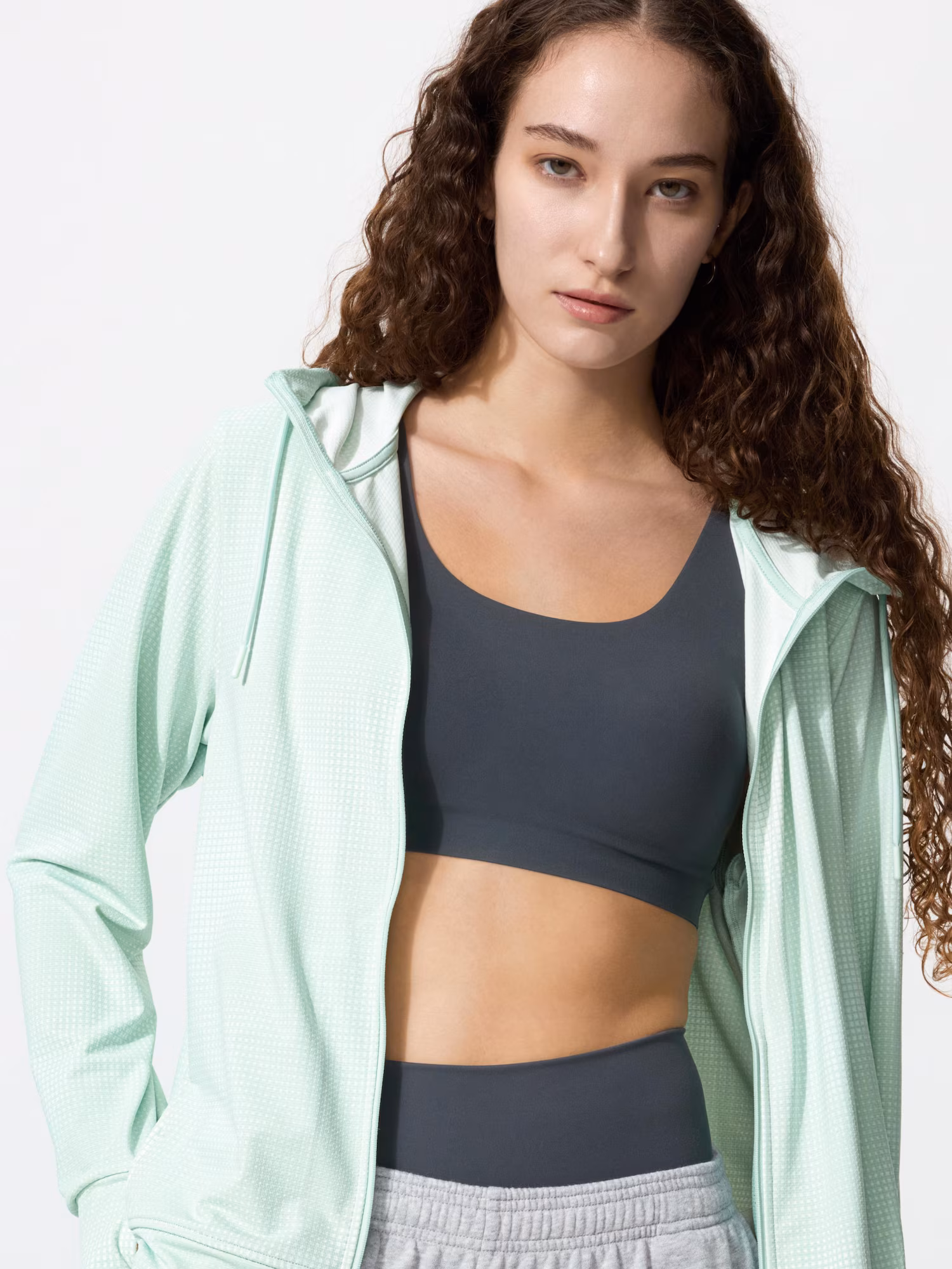 Парка AIRism с UV-защитой, сетчатая, на полной молнии — UNIQLO