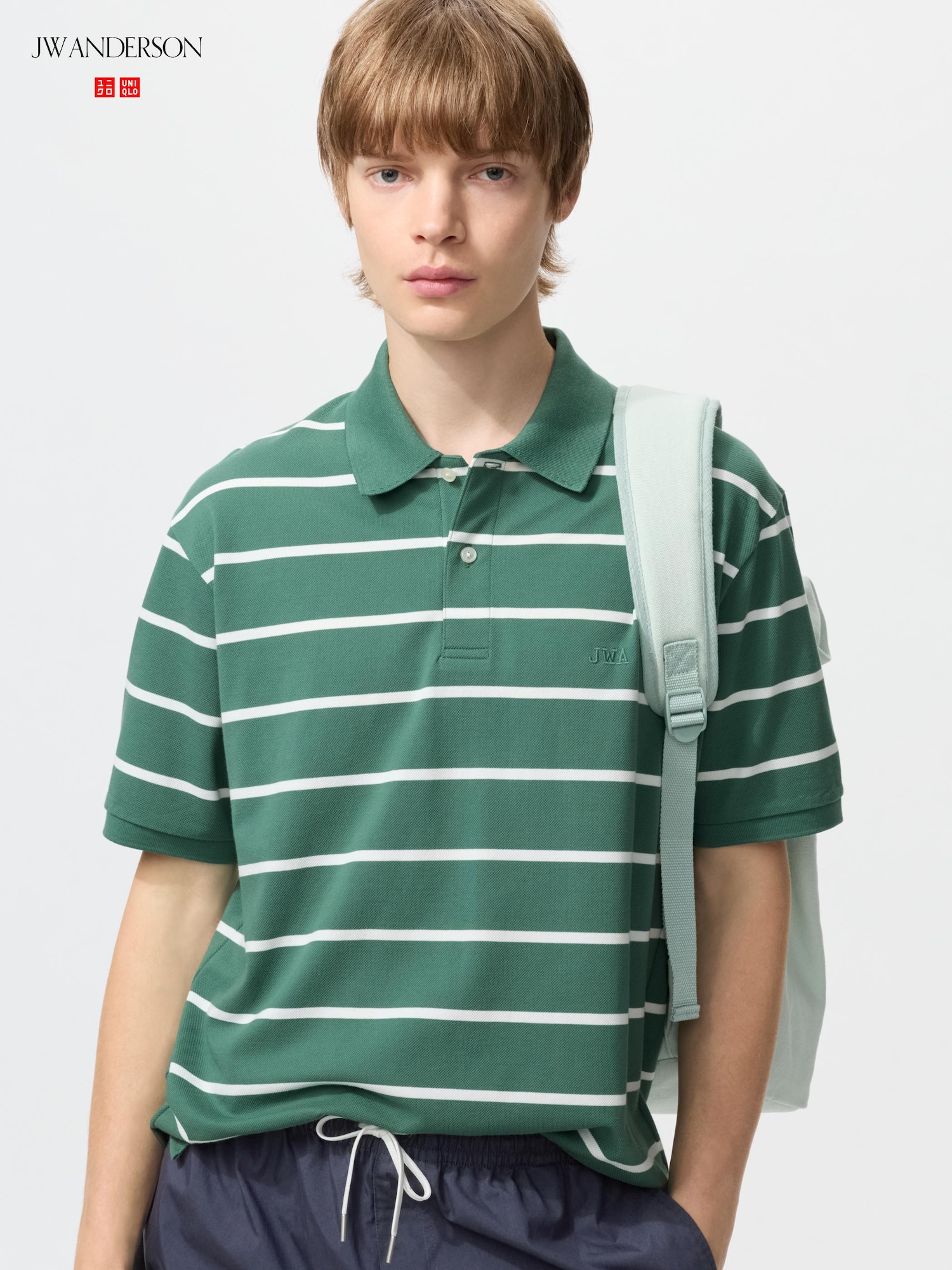 Поло Dry пике в полоску — UNIQLO