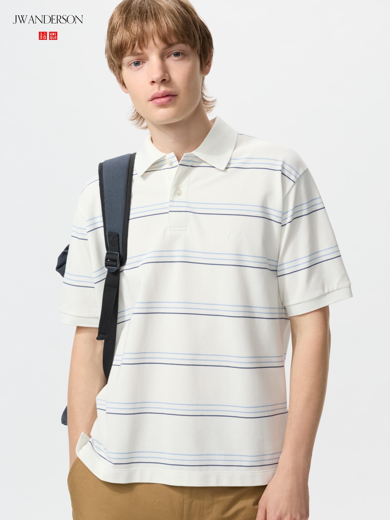 Поло Dry пике в полоску — UNIQLO