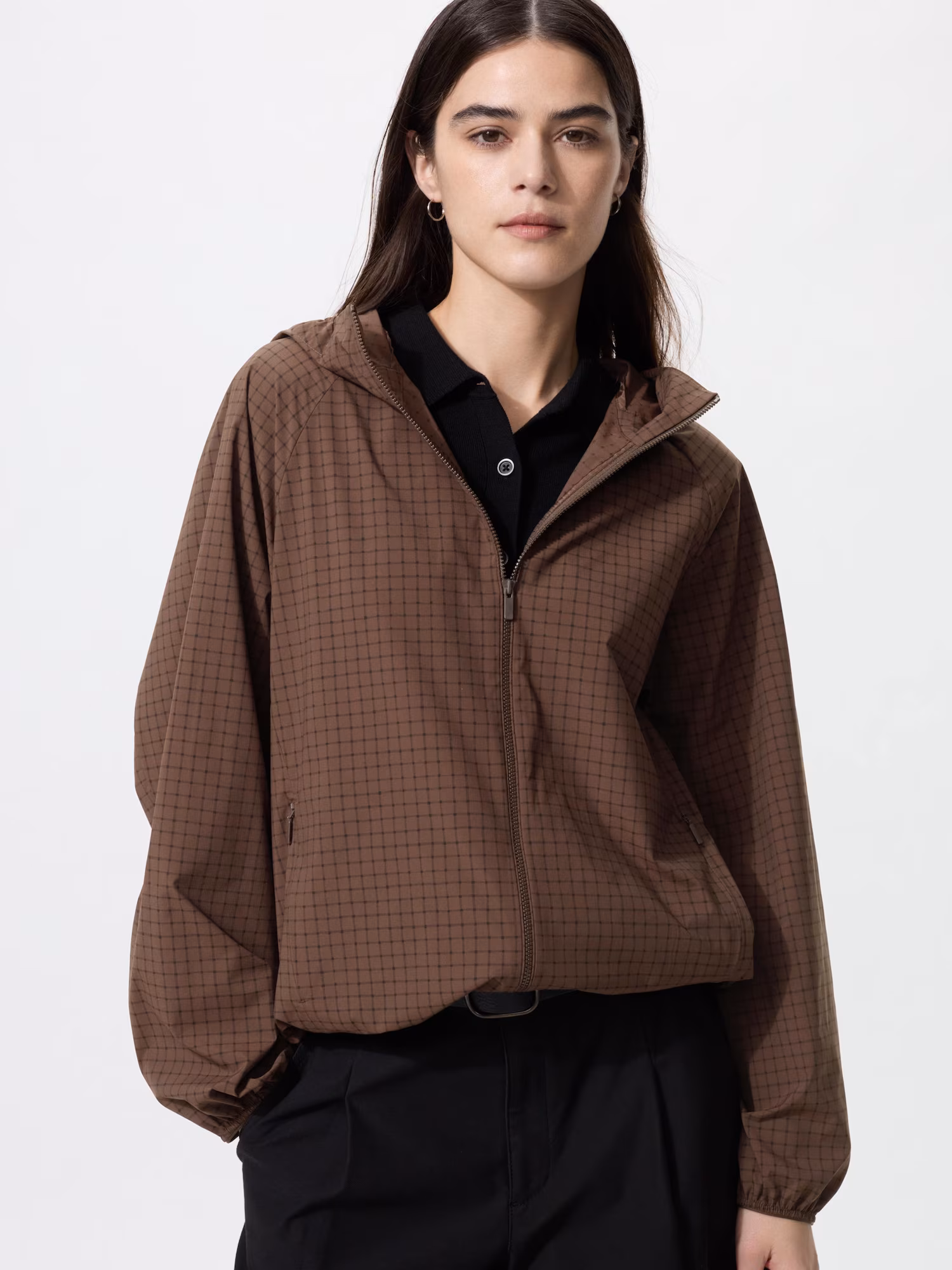 Парка NANODESIGN ветрозащитная клетчатая — UNIQLO