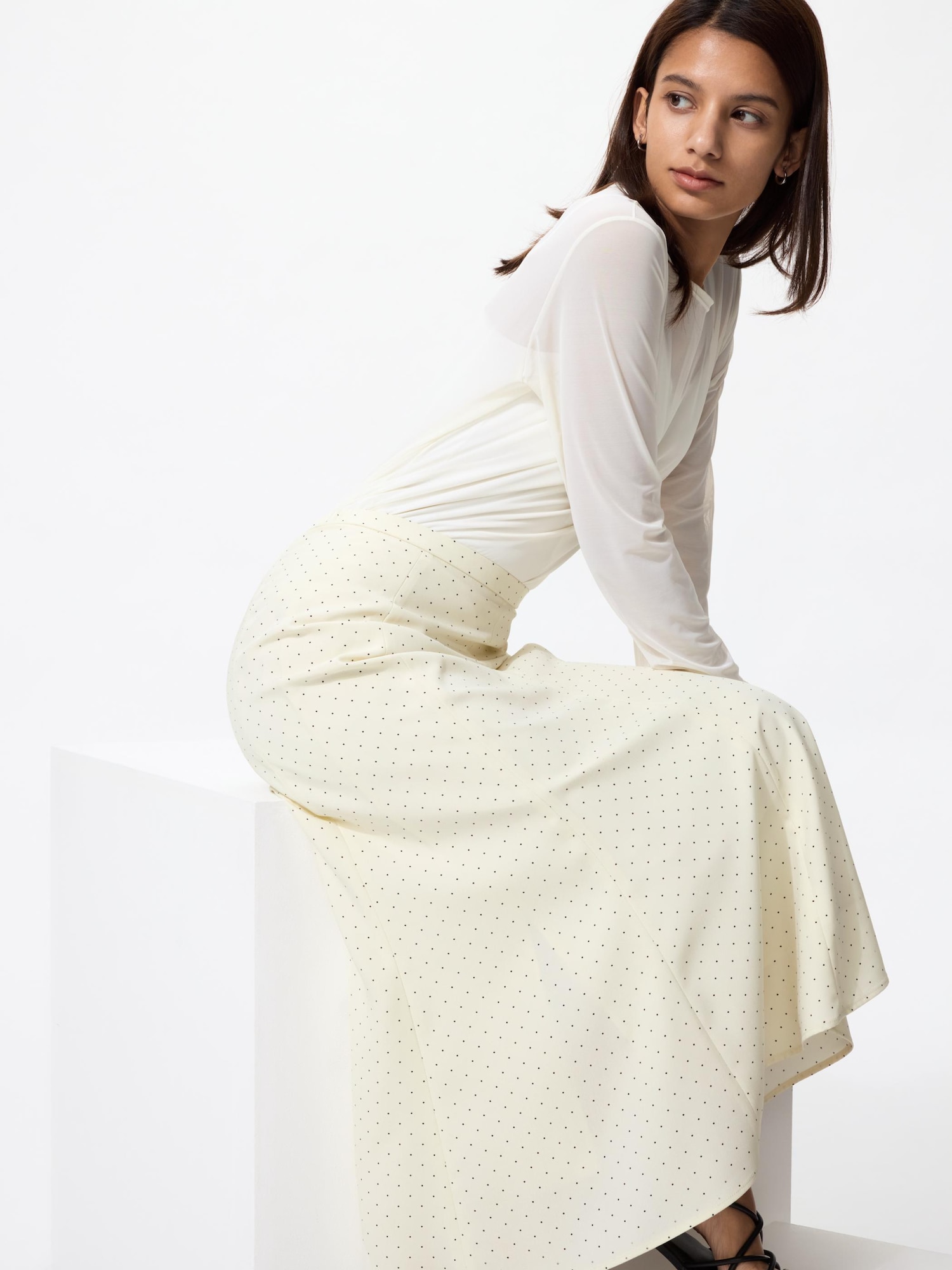 Юбка макси русалка укороченная — UNIQLO