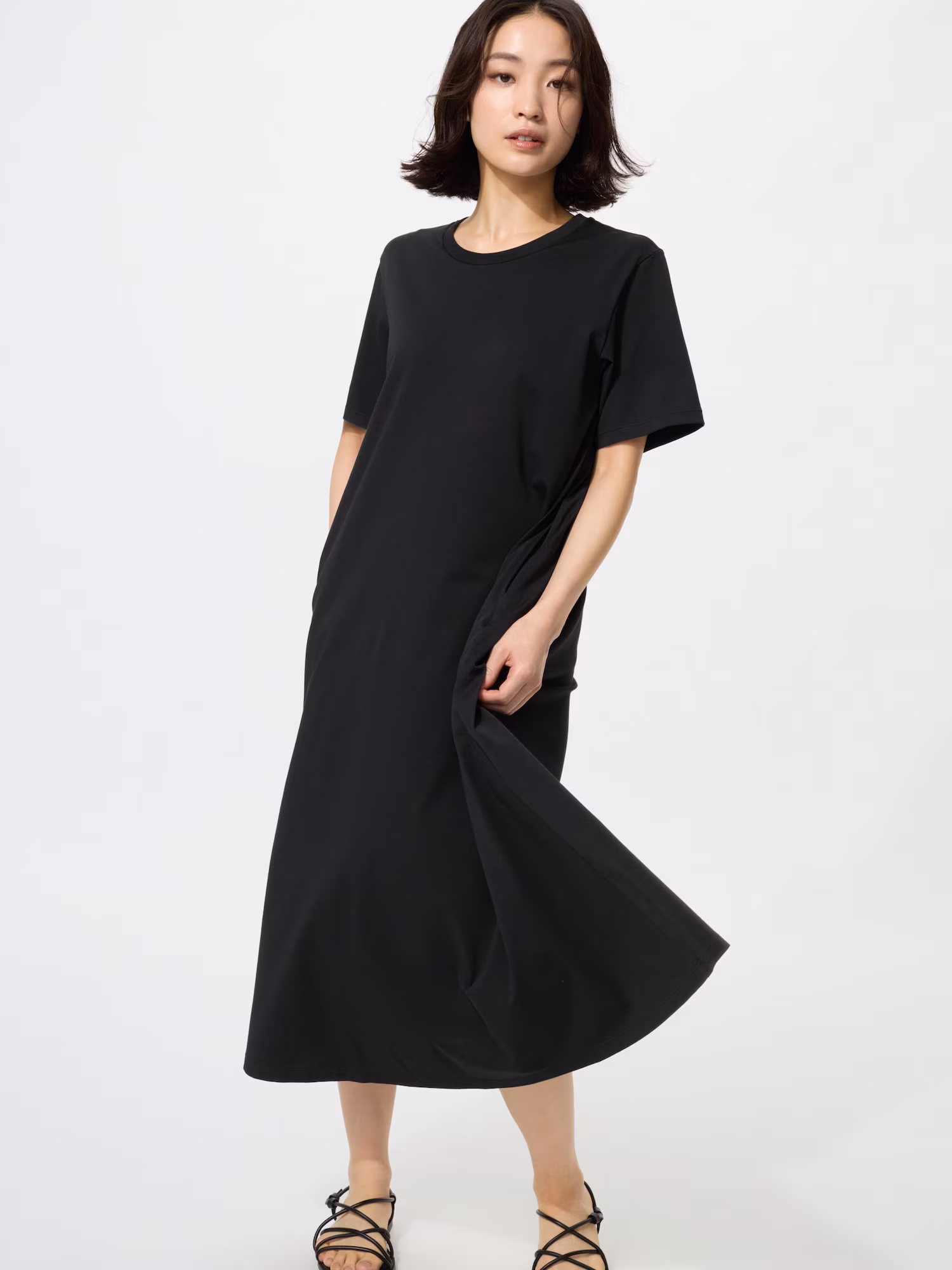 AIRISM Платье хлопковое укороченное — UNIQLO