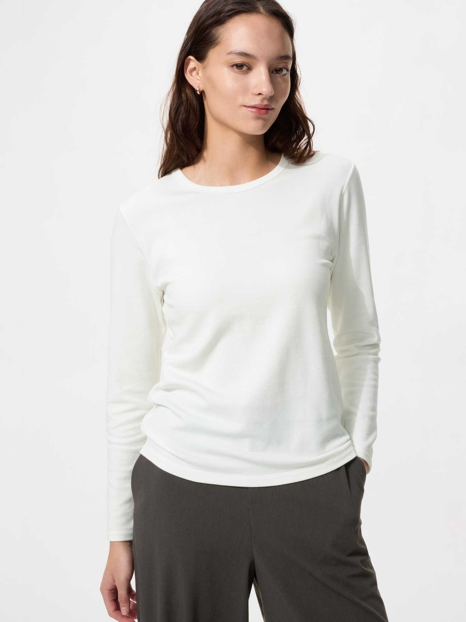 HEATTECH Extra Warm хлопковое термобельё с круглым вырезом — UNIQLO