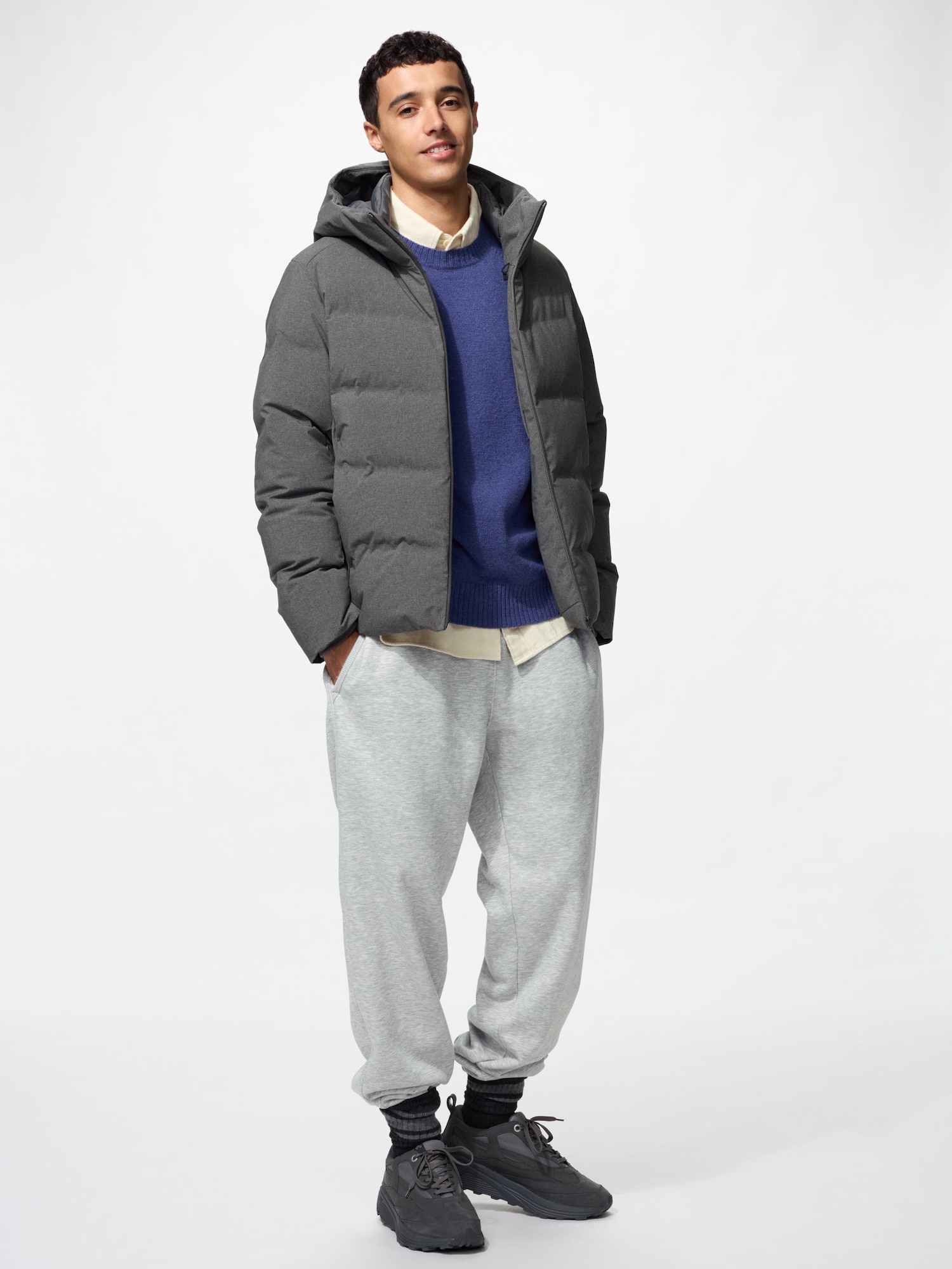 Теплые флисовые спортивные брюки удлиненные — UNIQLO