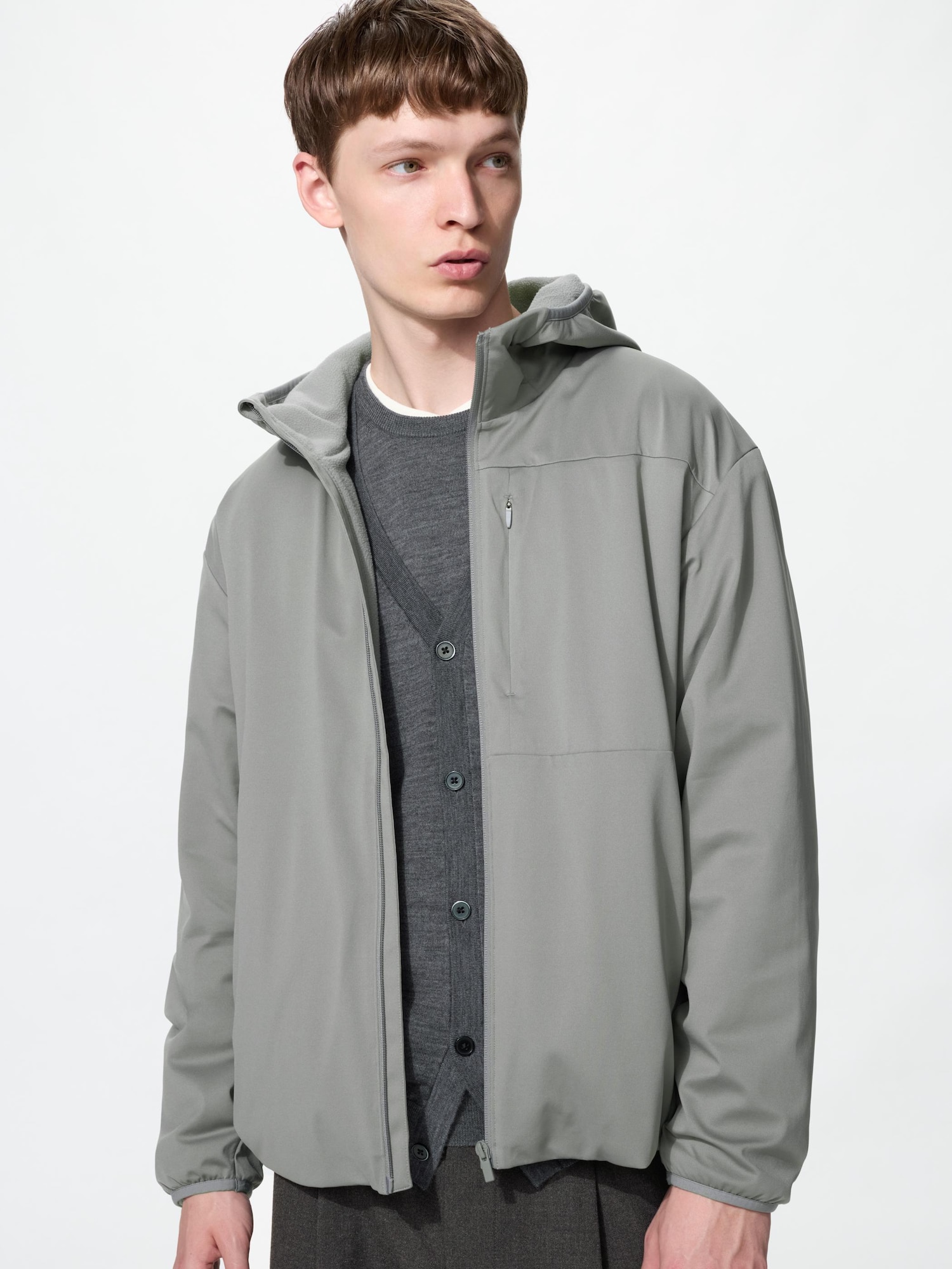Флисовая ветрозащитная куртка — UNIQLO