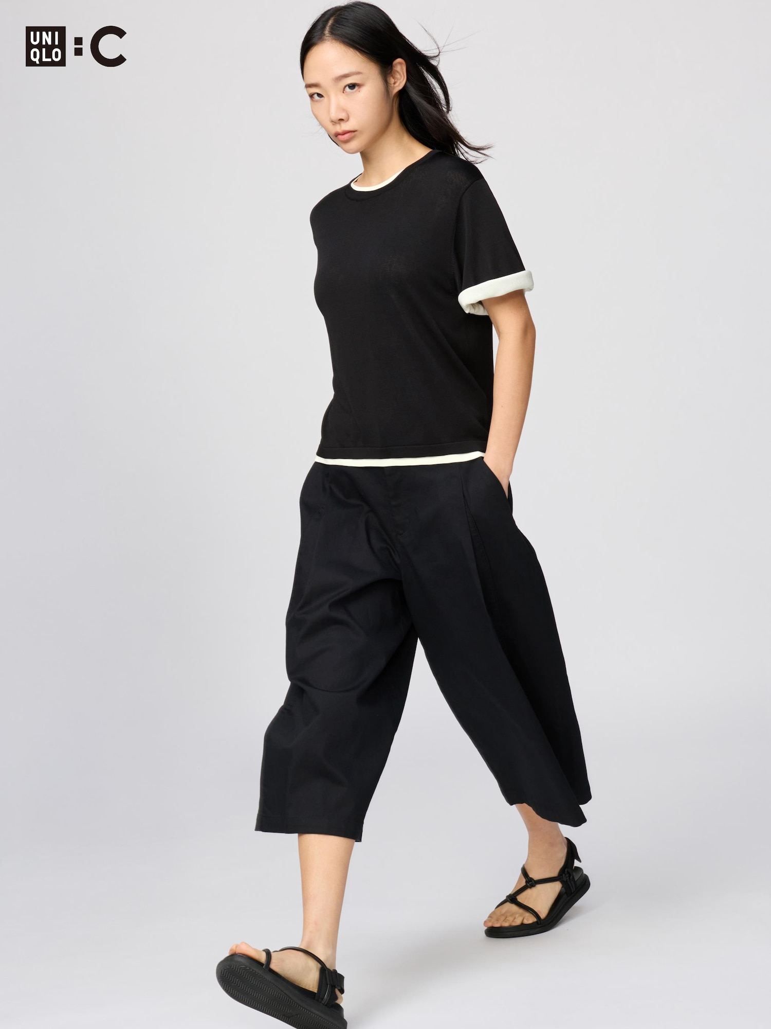 хлопковые кюлоты / укороченные — UNIQLO
